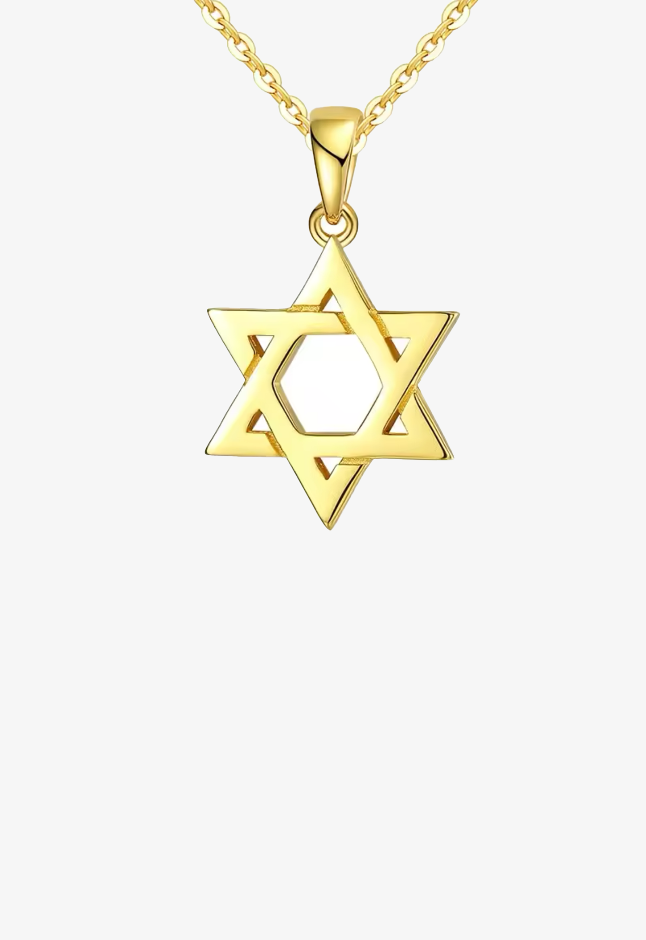 Block Star Of David Necklace
