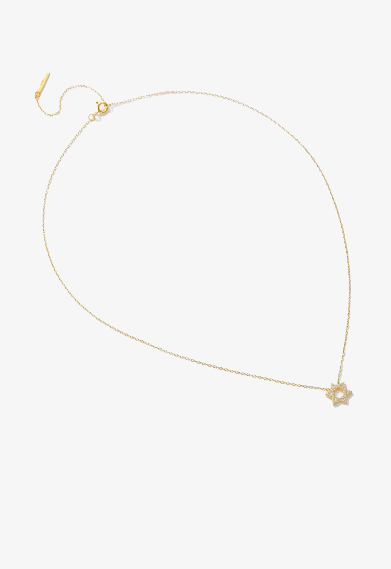 Crystal Star Of David Necklace