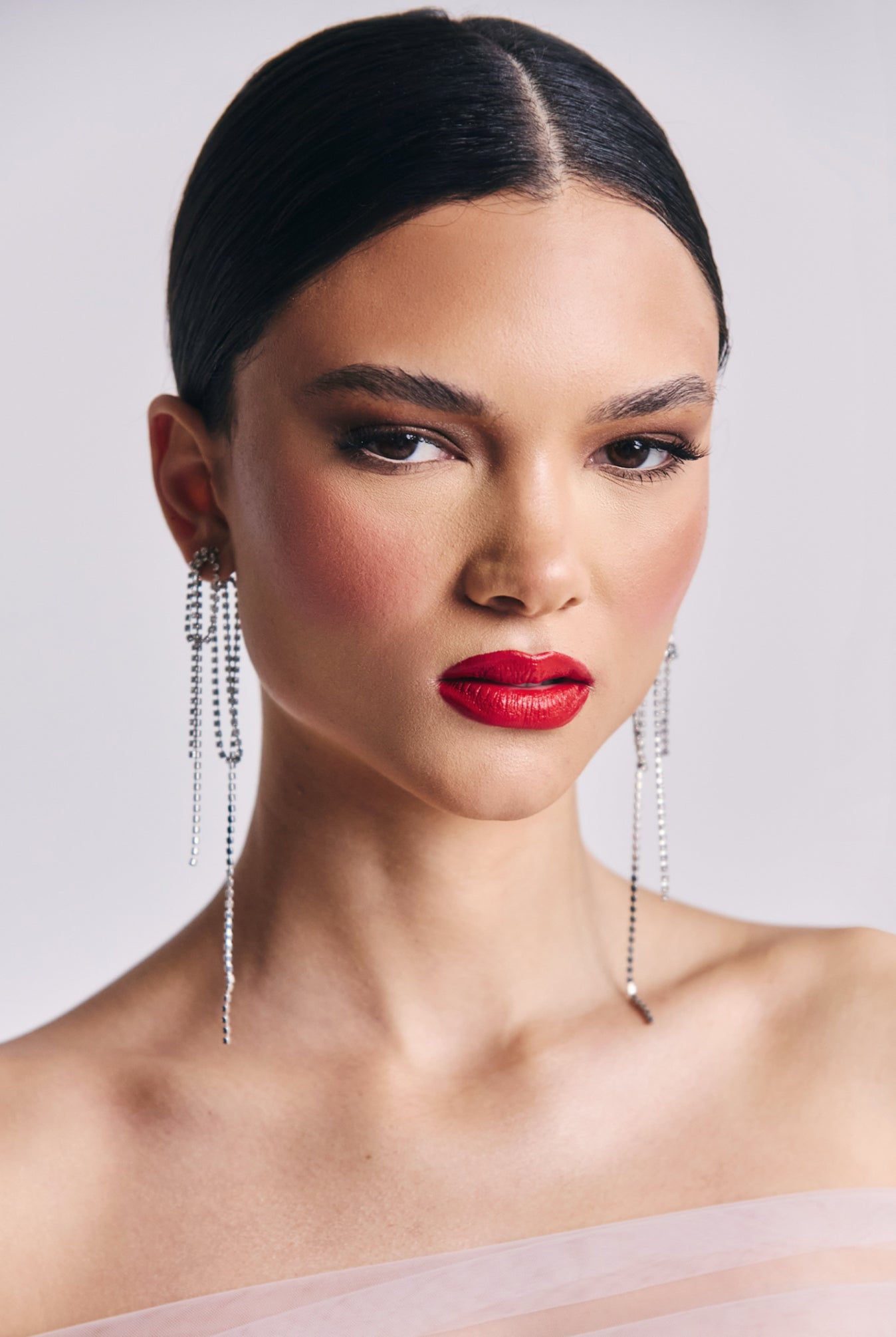 Crystal Lace Dangle Earrings