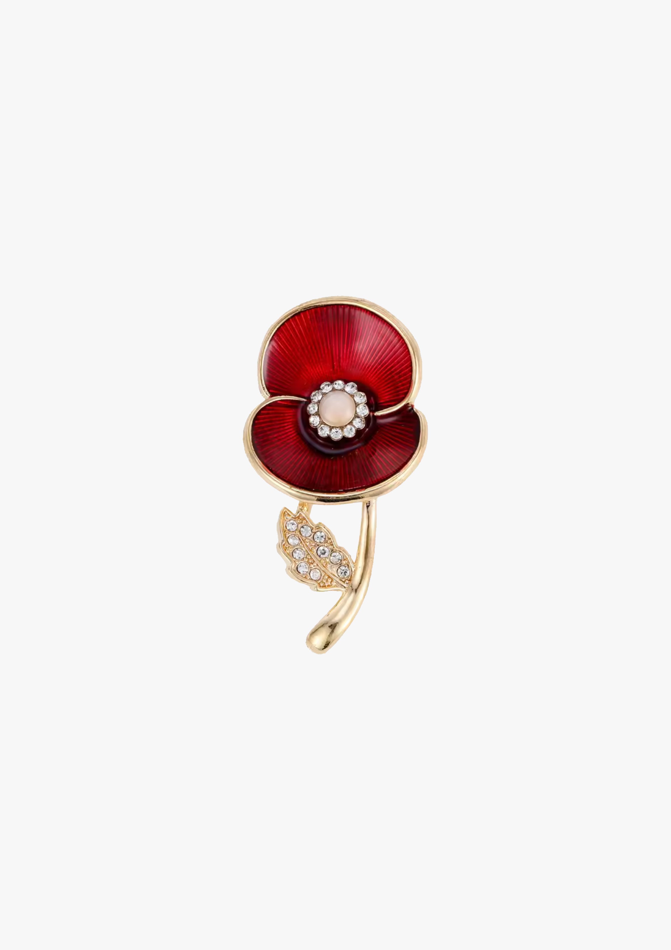 British Remembrance Poppy Brooch