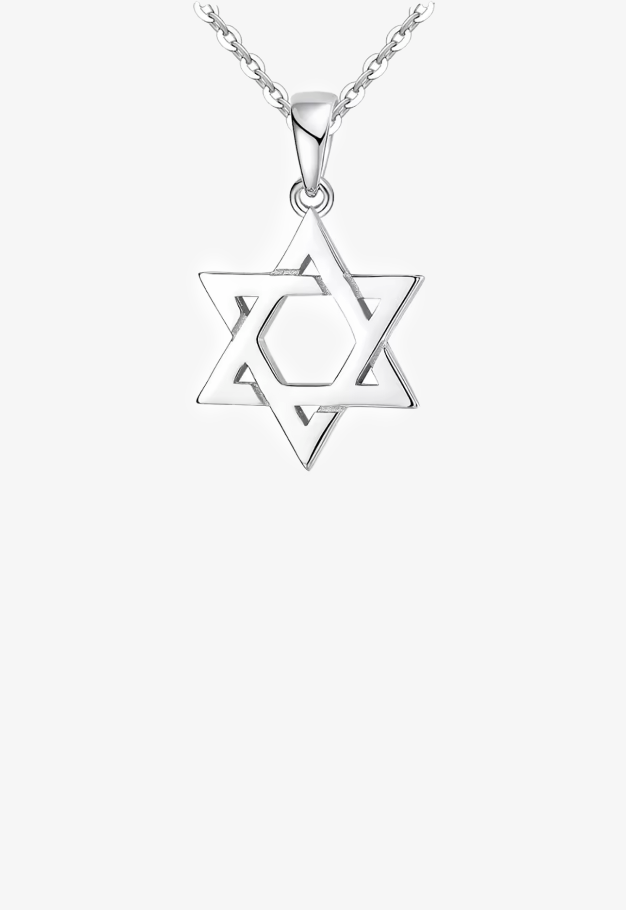 Block Star Of David Necklace