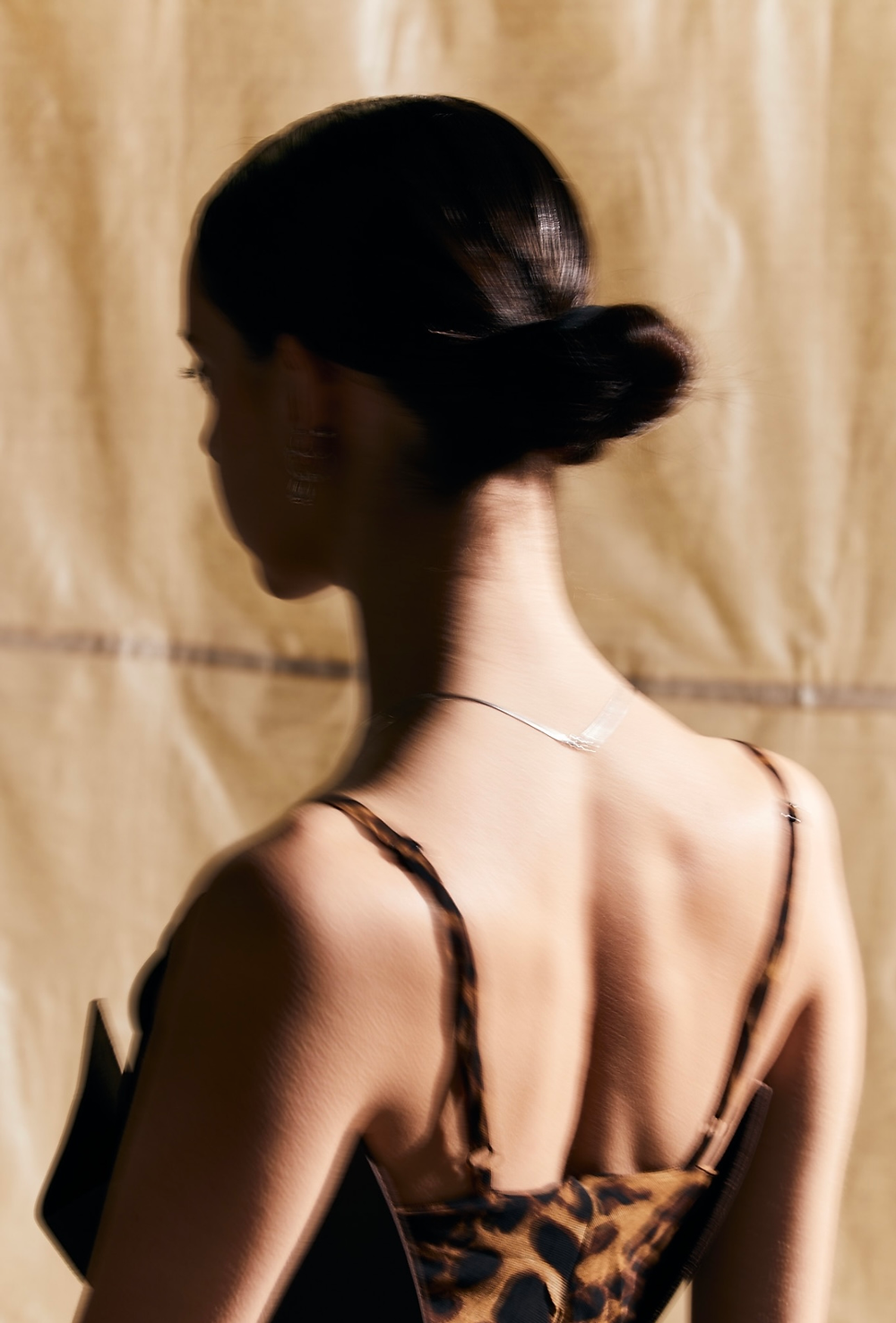 OPAQUE LEOPARD PRINT DRESS