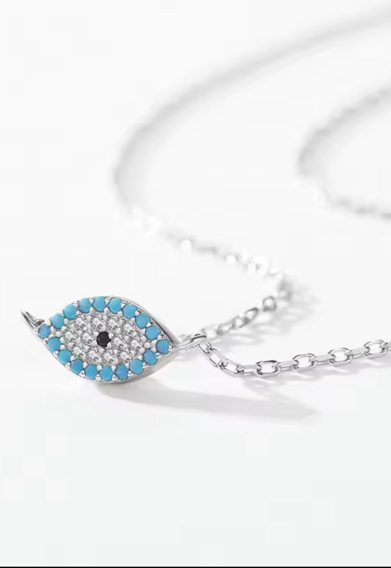 Crystal Evil Eye Necklace