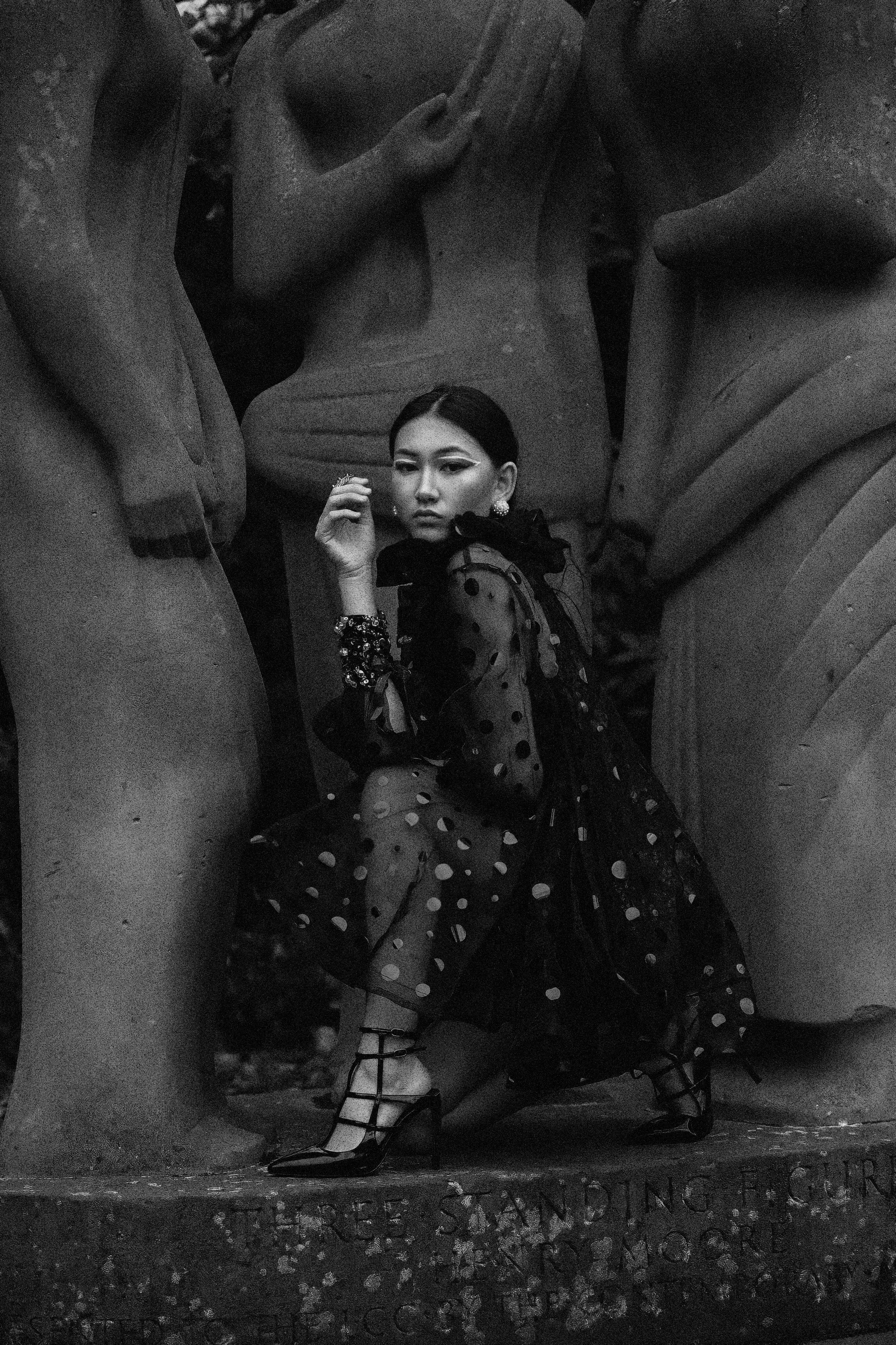 HAND EMBELLISHED CRYSTAL BAMBALINA DRESS