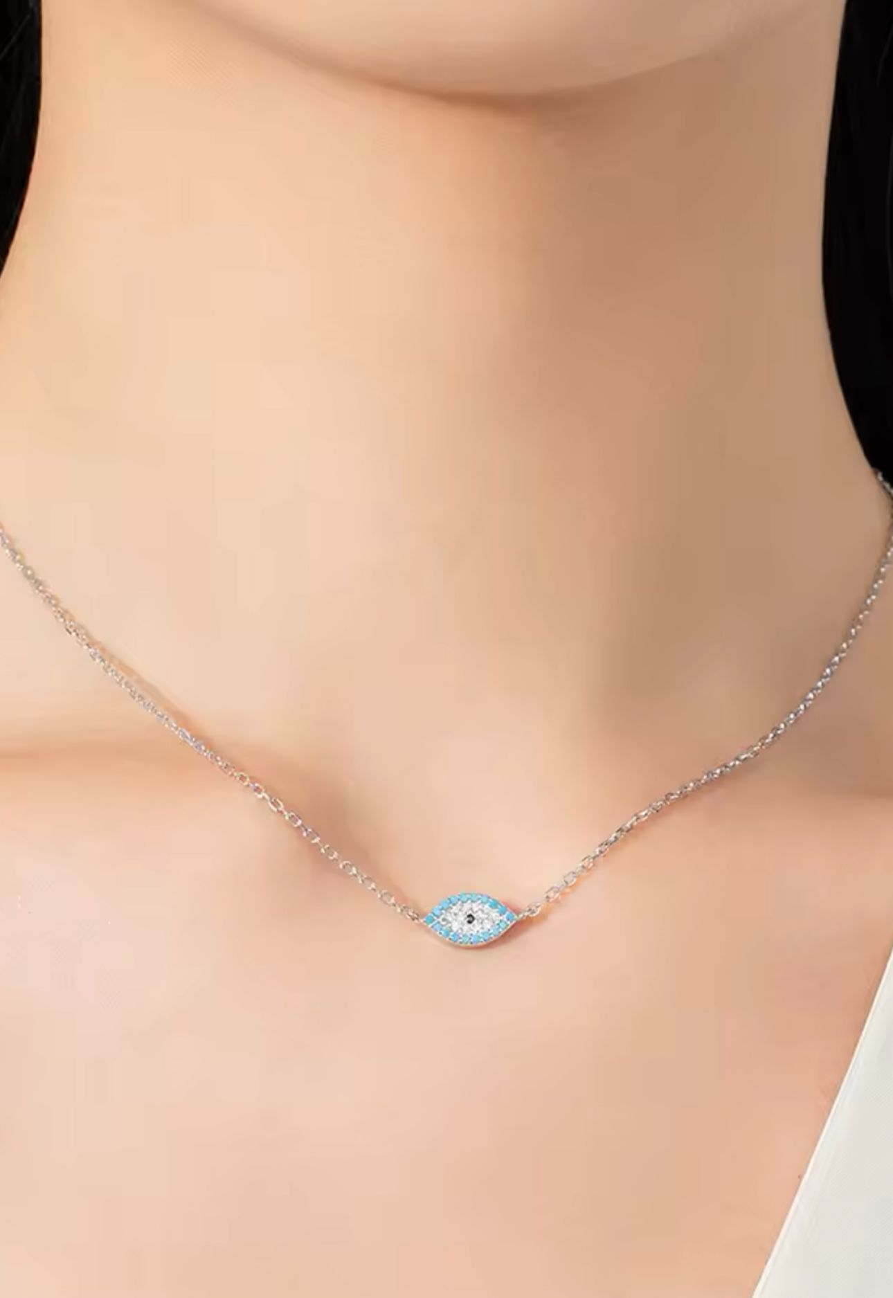 Crystal Evil Eye Necklace