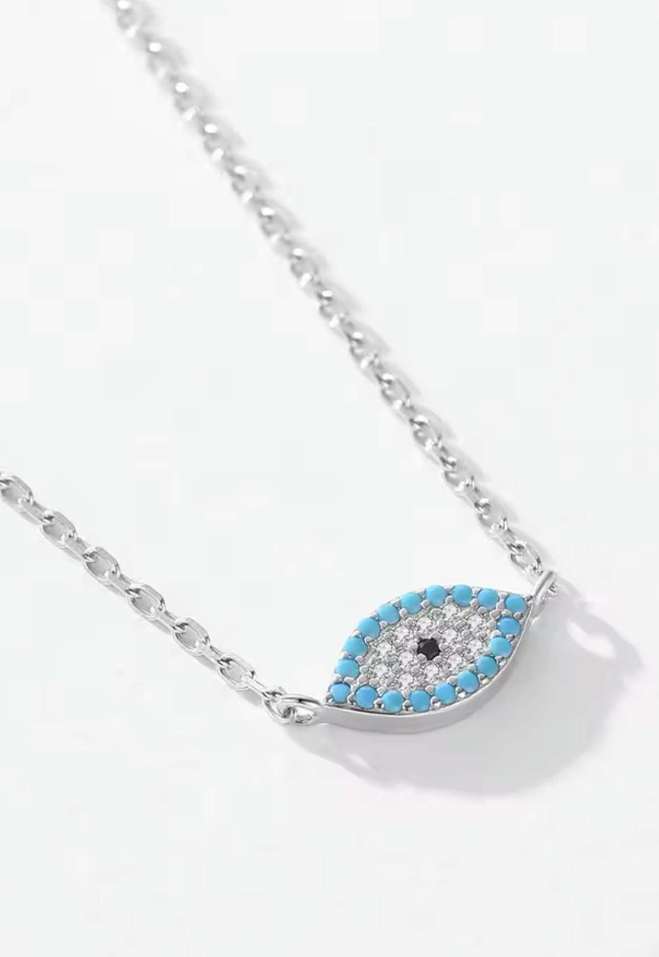 Crystal Evil Eye Necklace