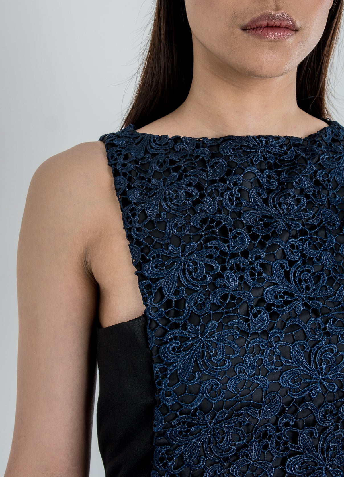 GUIPURE FLOOR LENGTH DRESS