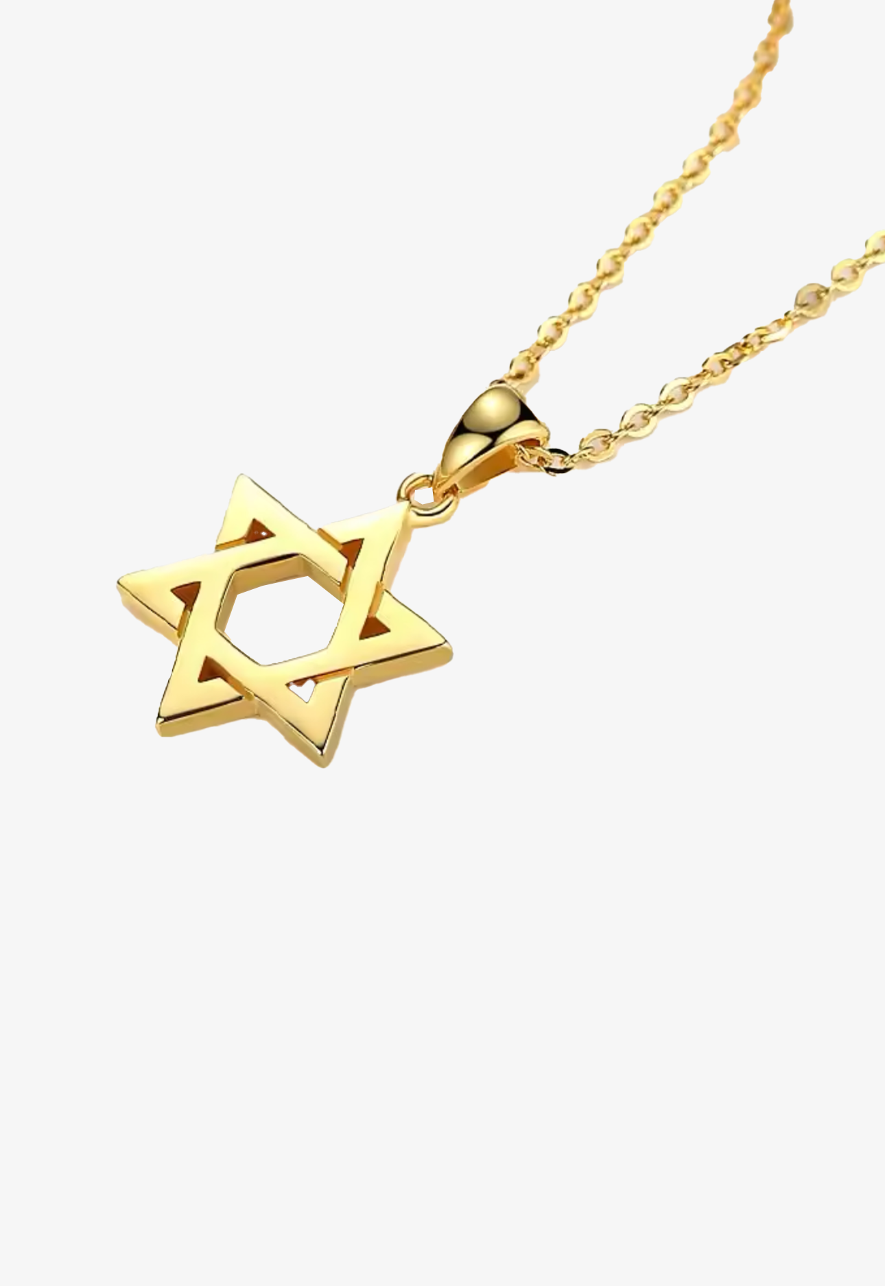 Block Star Of David Necklace