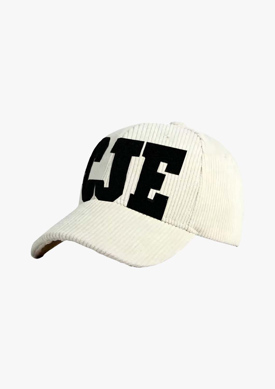Off White CJE Textured Corduroy Cap