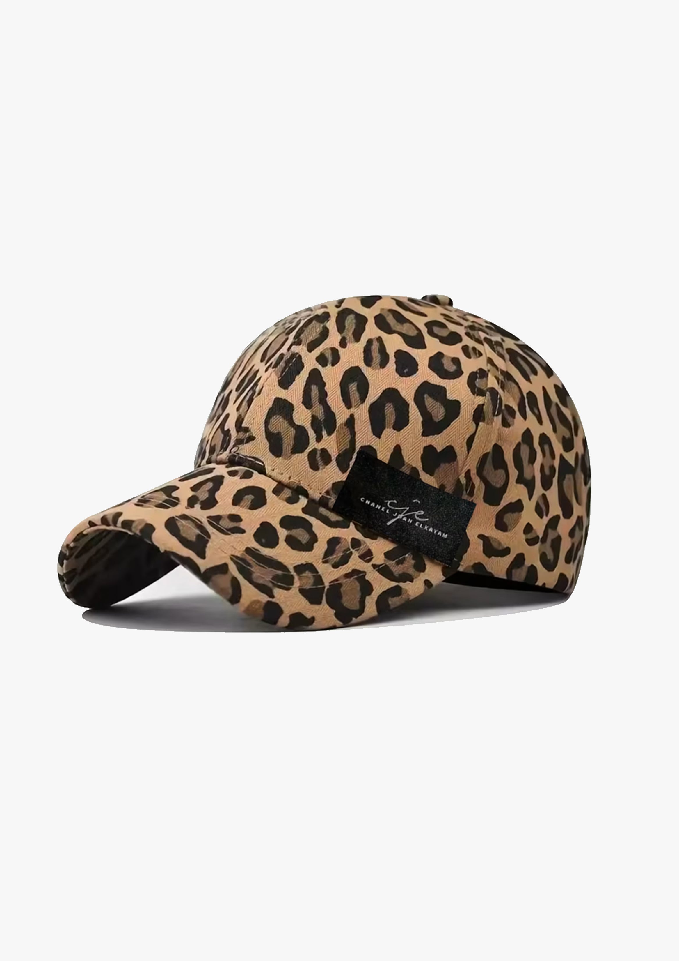 Leopard Print Denim Cap