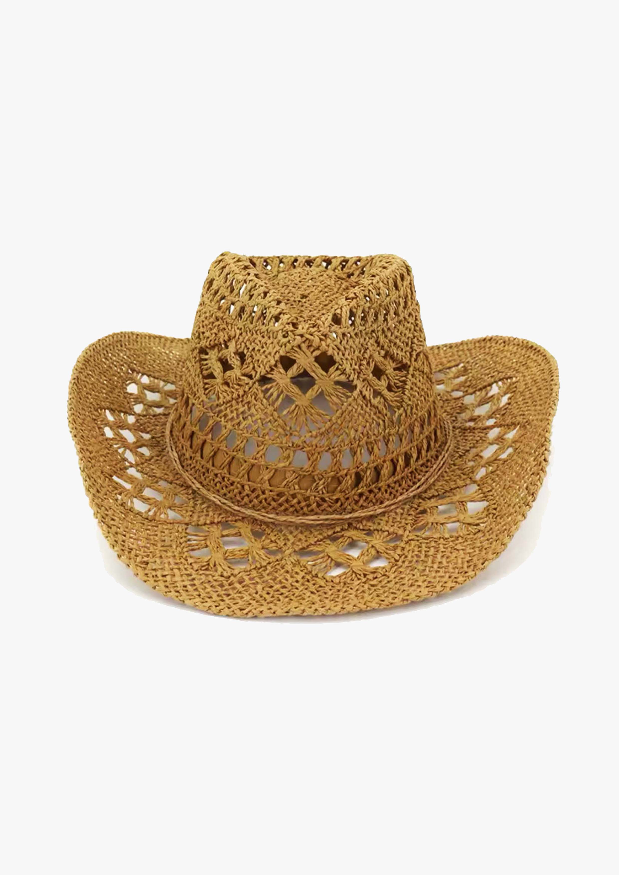Handmade Natural Straw Cowboy Hat