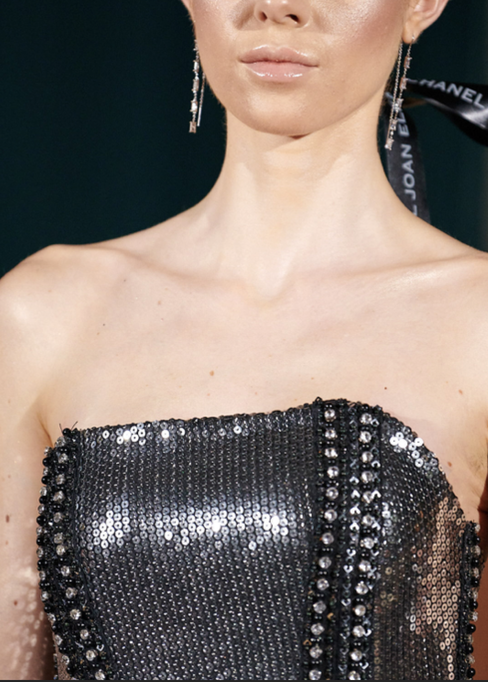 HAND EMBELLISHED FITTED DRESS