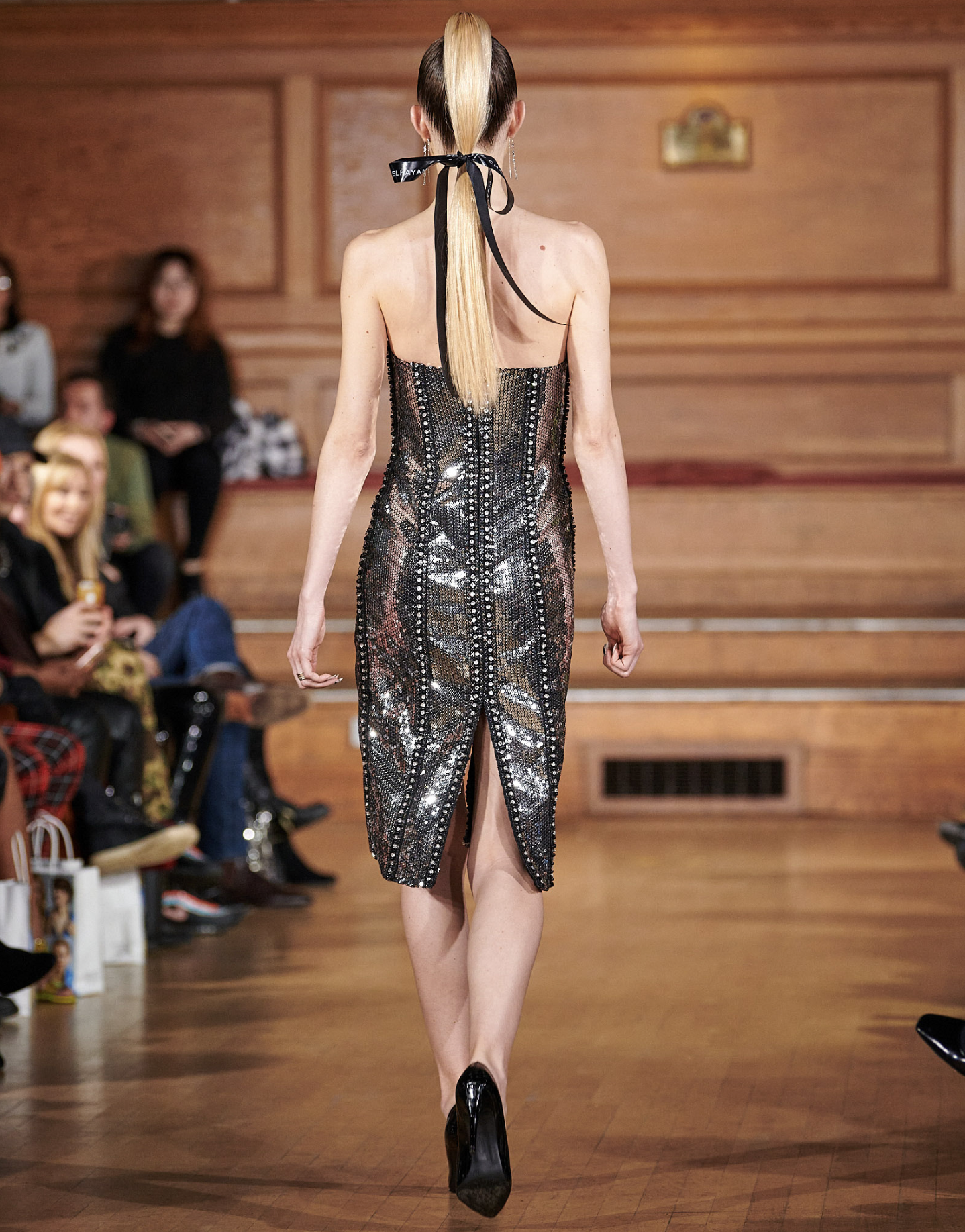 HAND EMBELLISHED FITTED DRESS