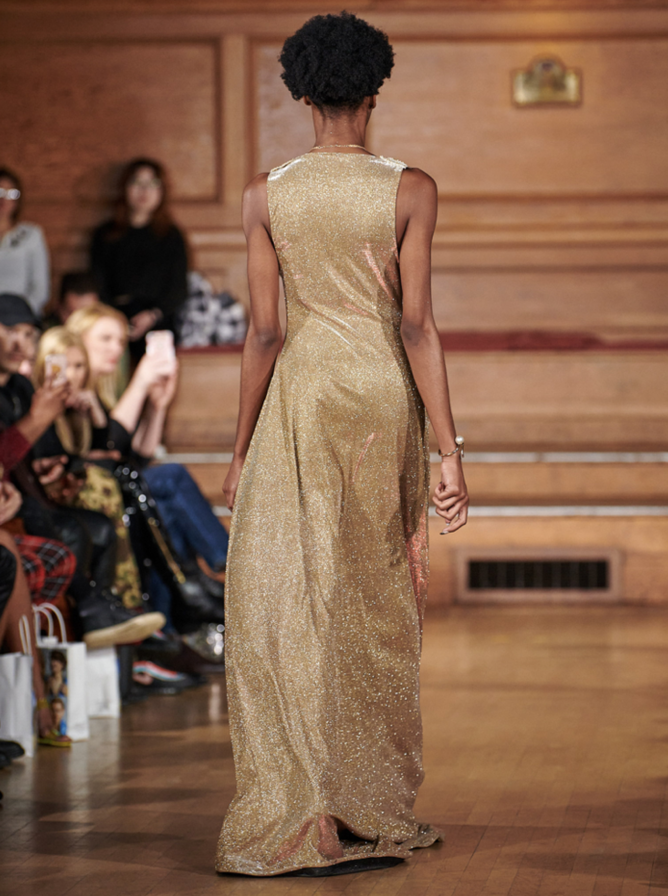 DRAPED GOLD GOWN