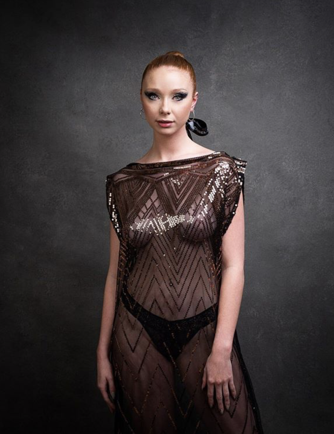 EMBELLISHED STRAIGHT SLIP DRESS