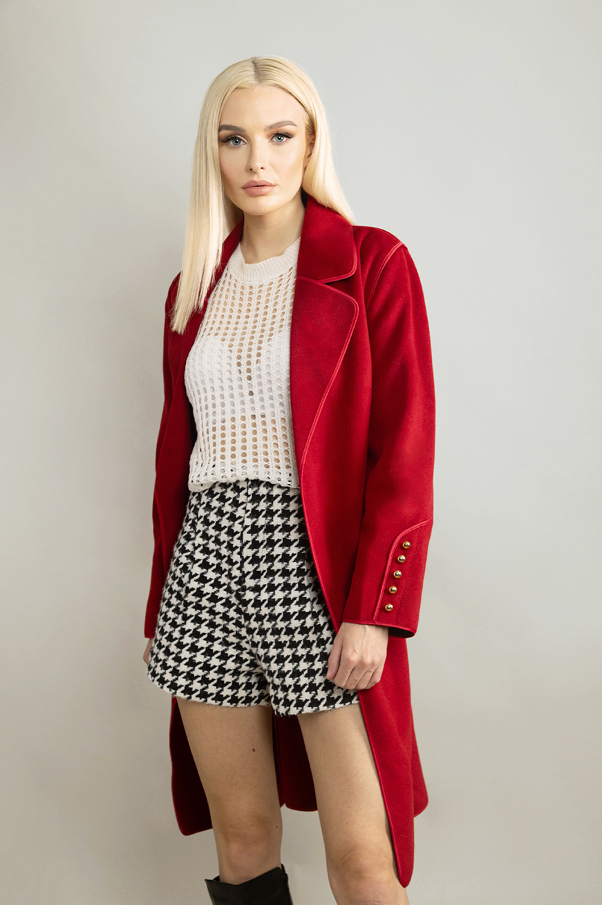 CASHMERE WRAP OVER COAT