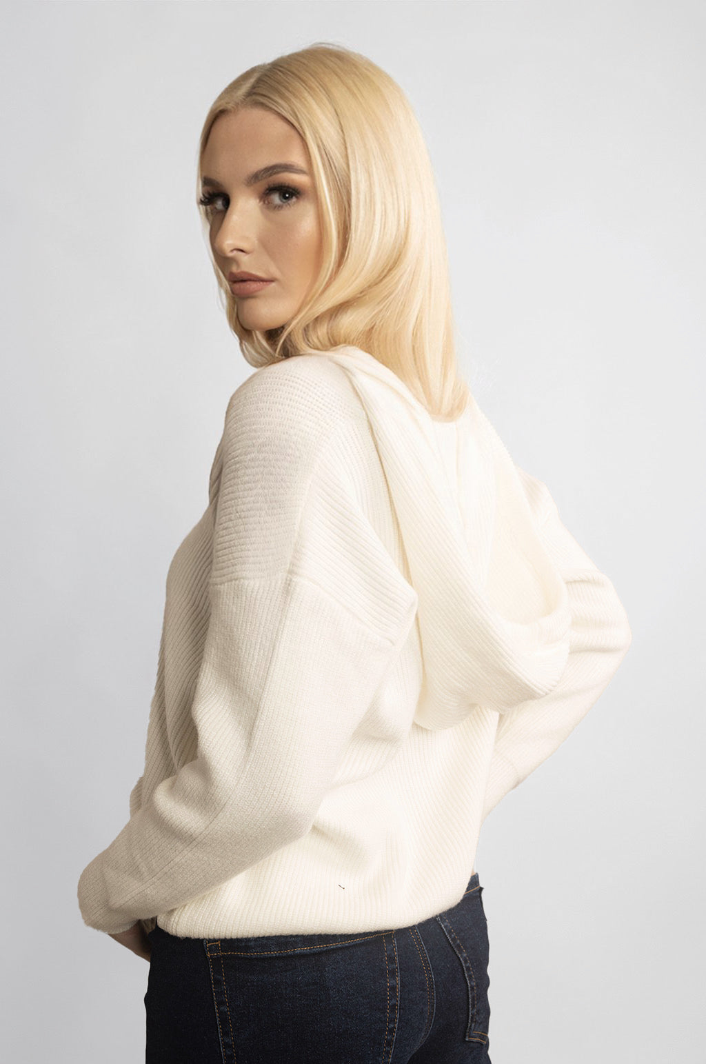 CASHMERE-WOOL BLEND HOODIE