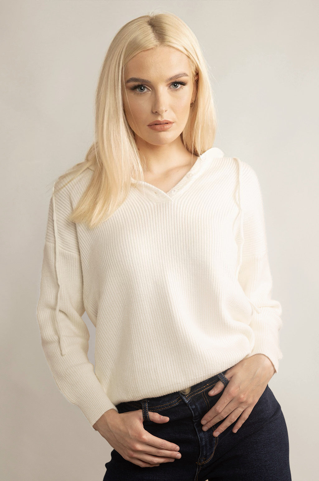 CASHMERE-WOOL BLEND HOODIE