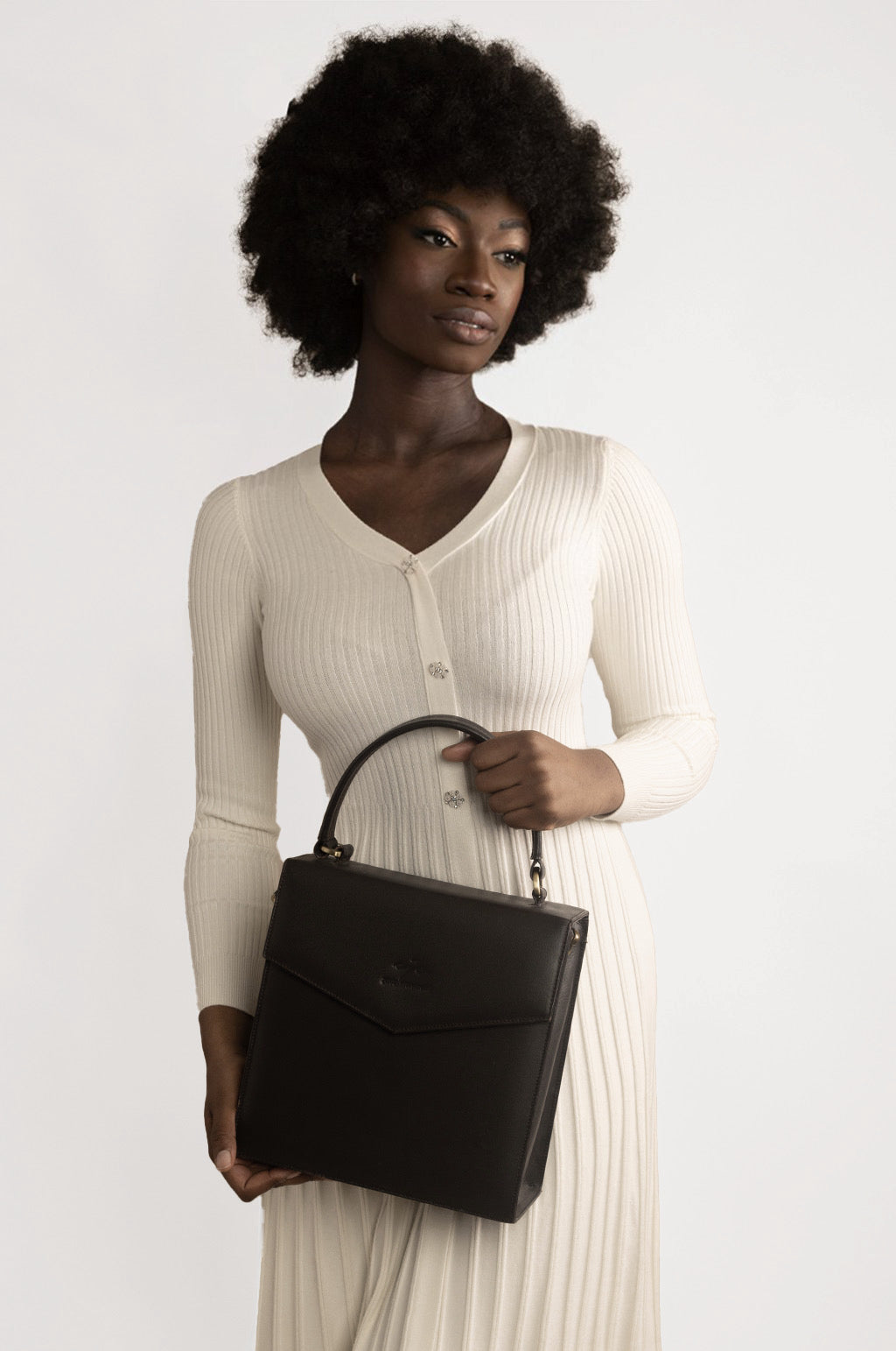 RUFFLED HEM KNITTED DRESS