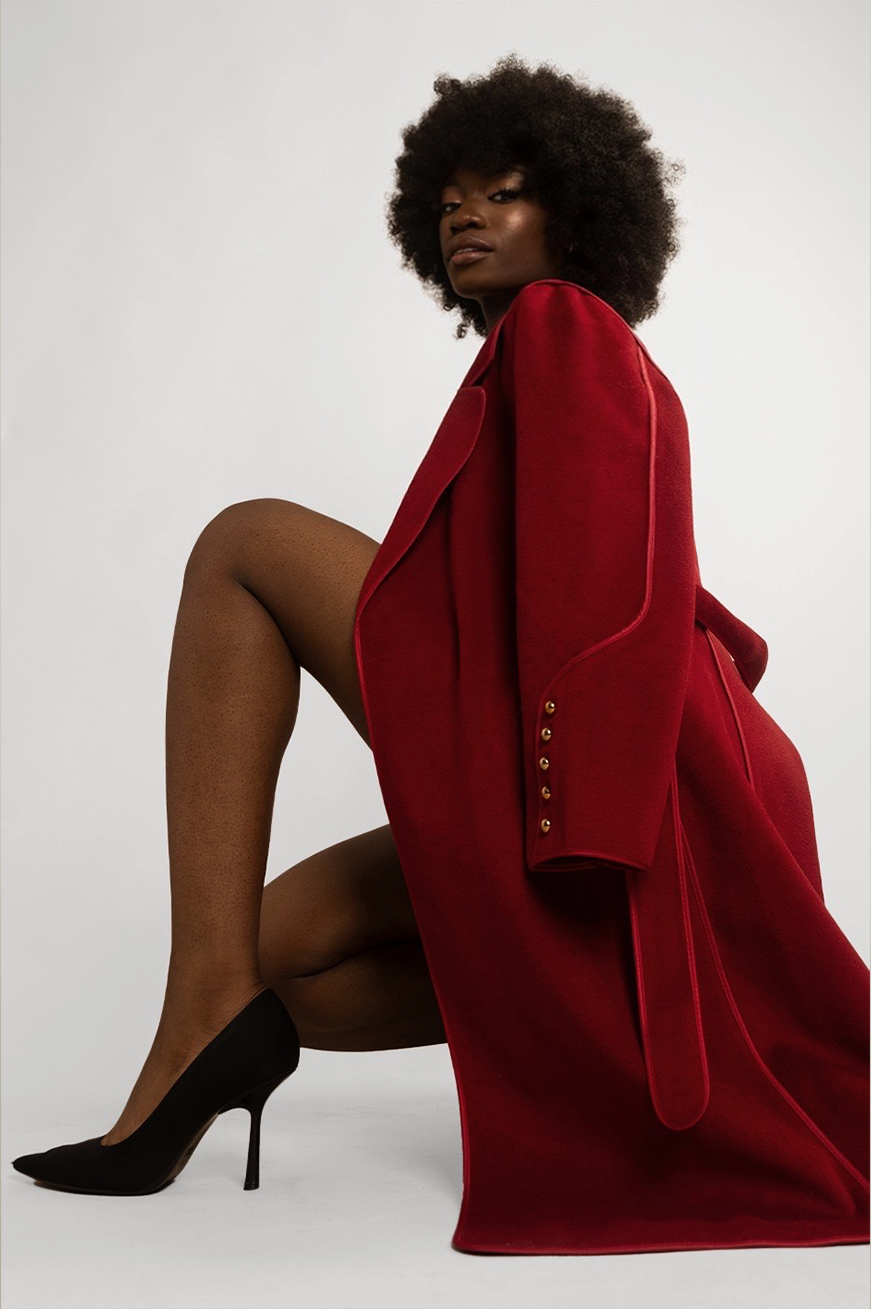 CASHMERE WRAP OVER COAT