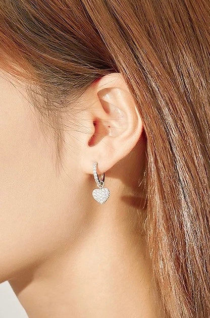 HARLOW DROP HEART EARRINGS