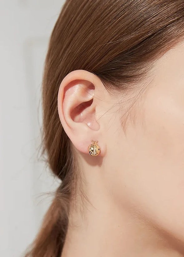 DIANA LADYBUG EARRINGS
