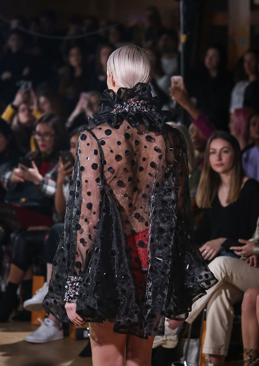 HAND EMBELLISHED CRYSTAL BAMBALINA DRESS