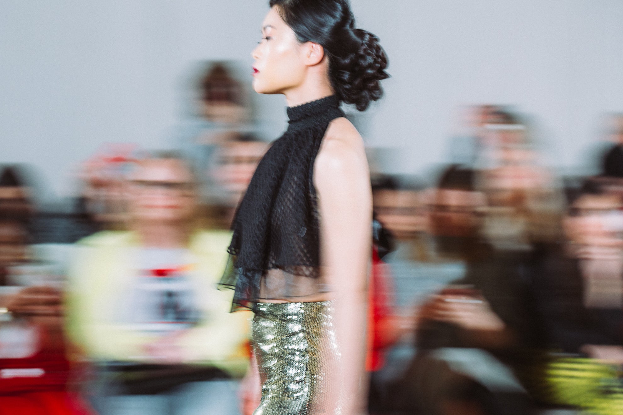 HALTER NECK OPEN BACK TOP