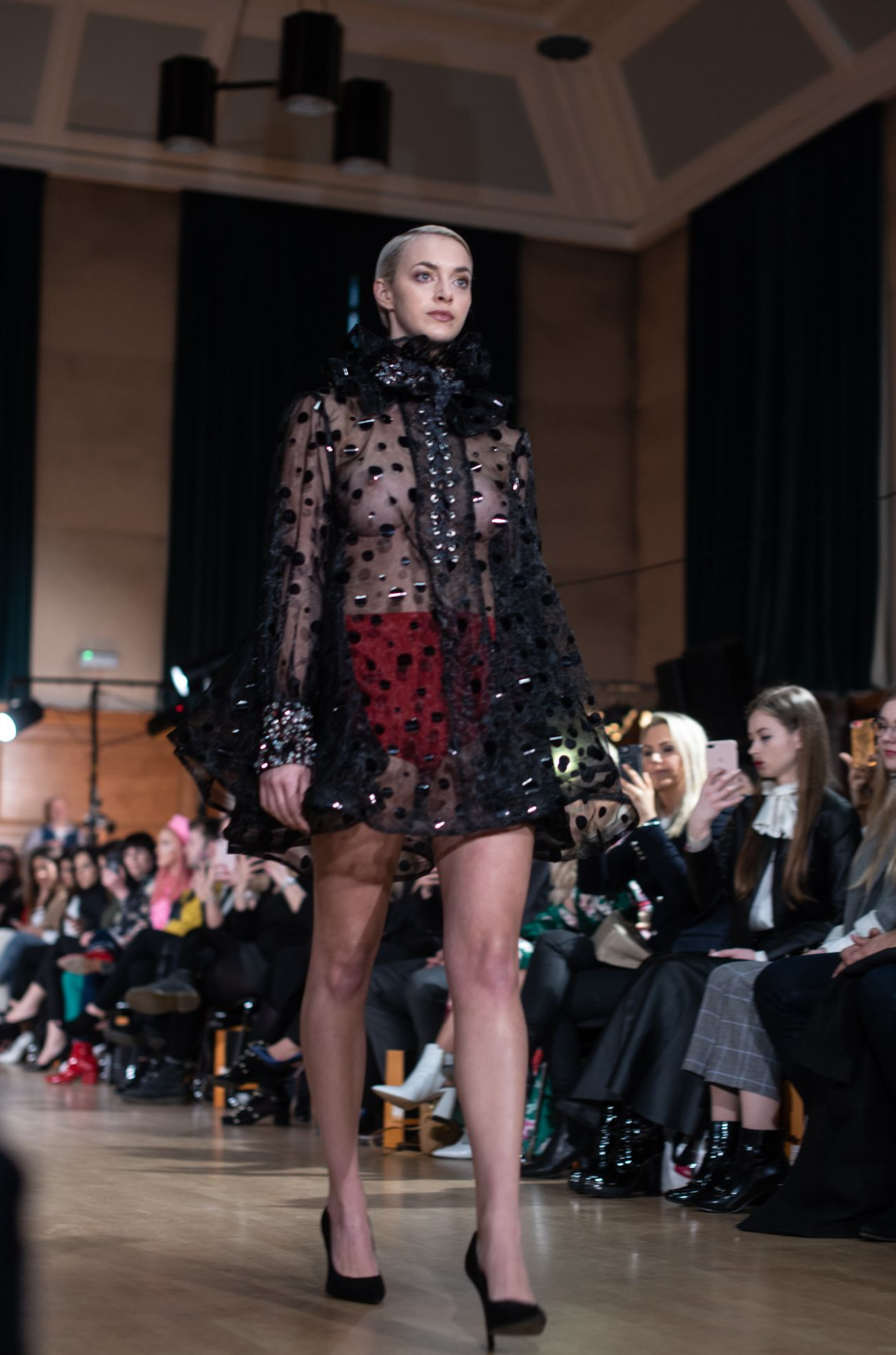 HAND EMBELLISHED CRYSTAL BAMBALINA DRESS