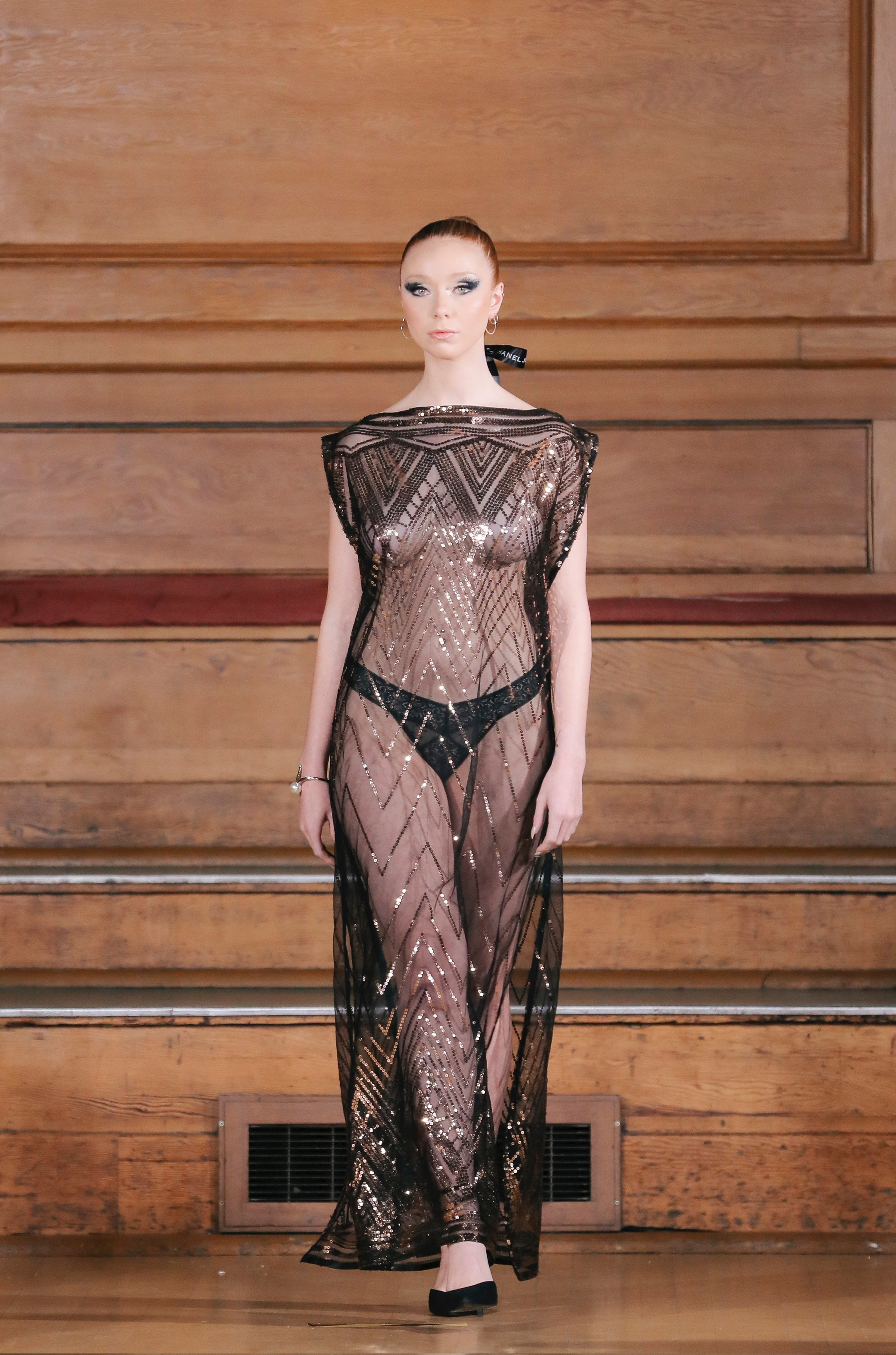 EMBELLISHED STRAIGHT SLIP DRESS