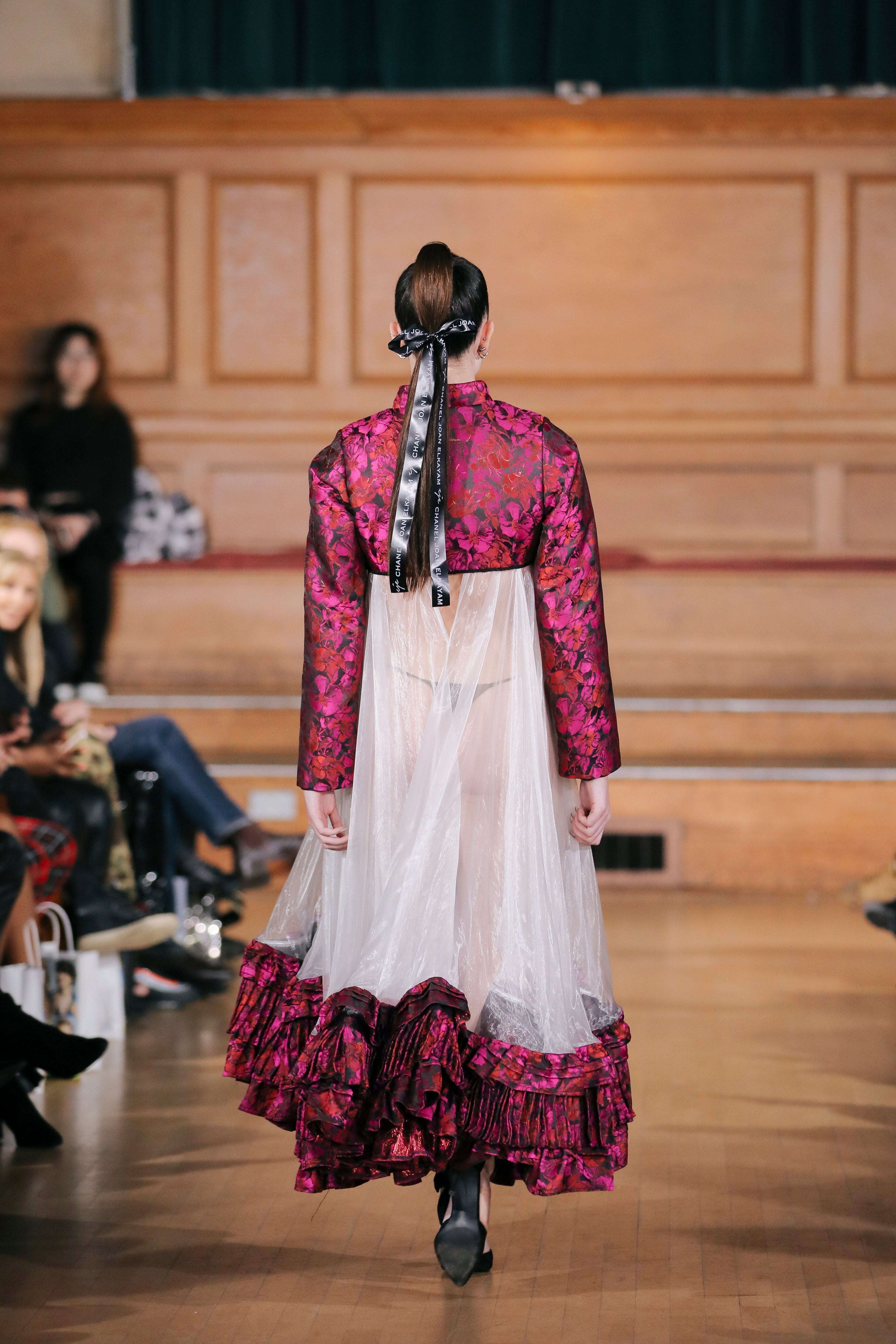 CROPPED FROGGING JACKET & FULL PINTUCK DRESS