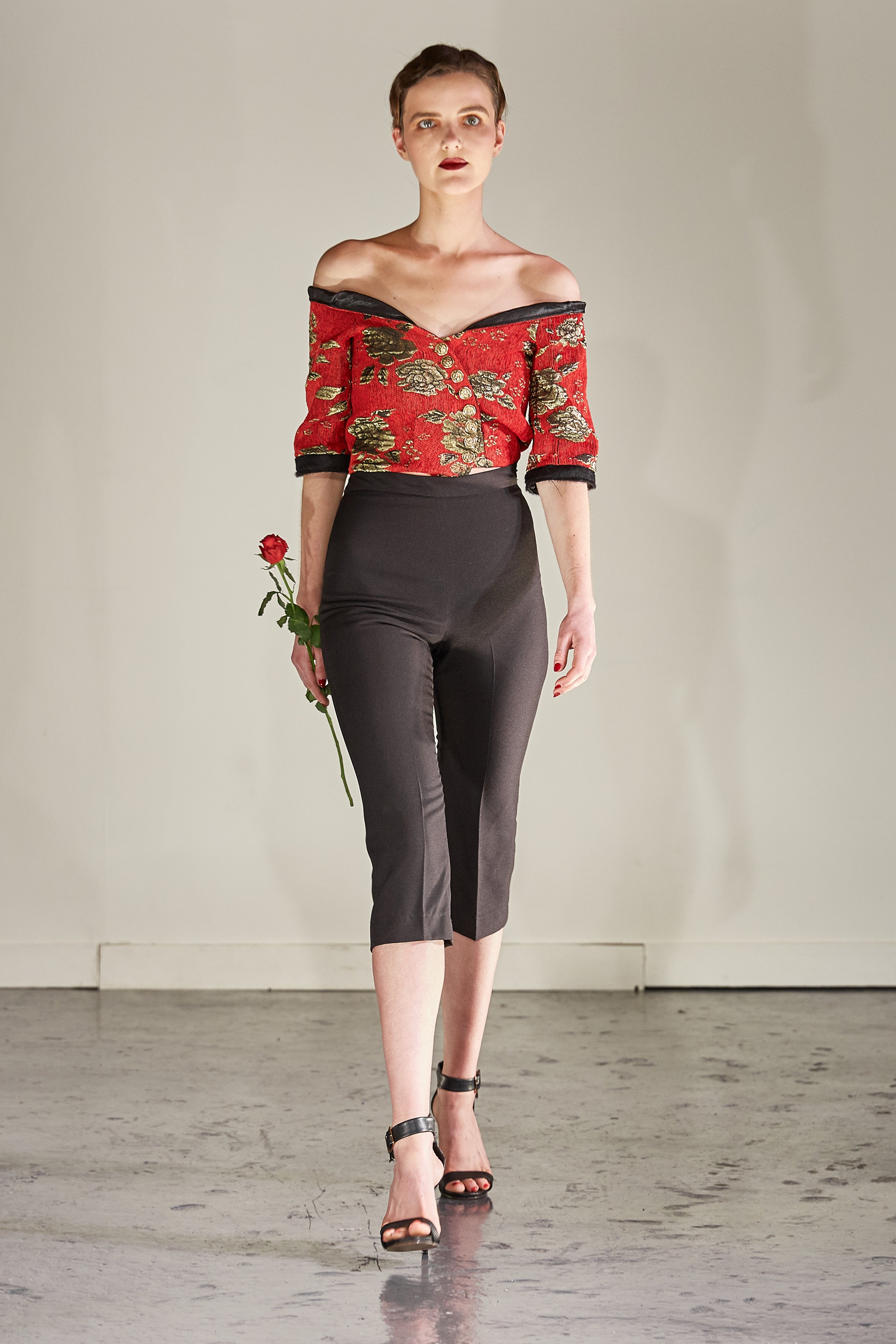 JACQUARD BARDOT JACKET