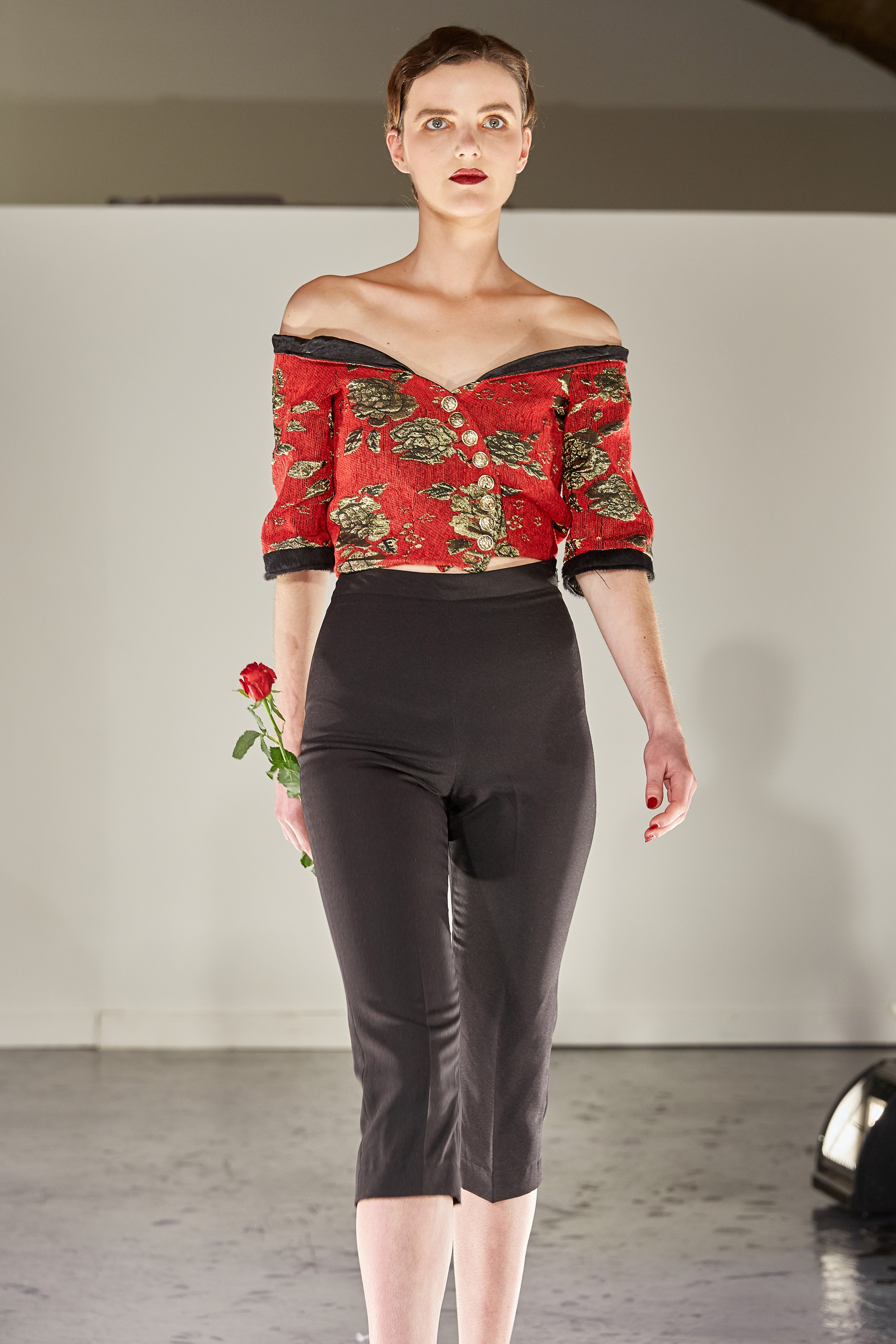 JACQUARD BARDOT JACKET