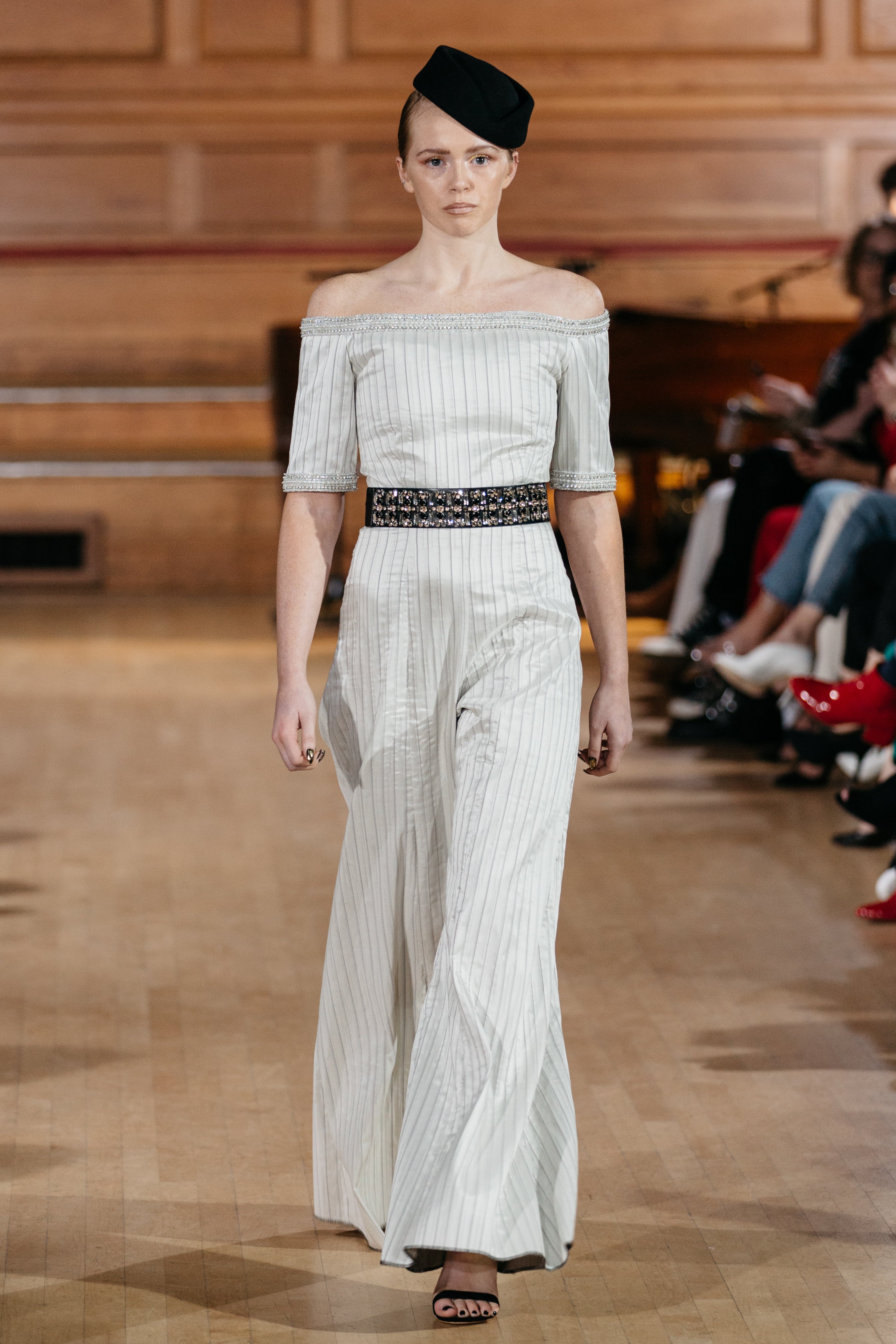 BARDOT HAND EMBELLISHED JUMPSUIT