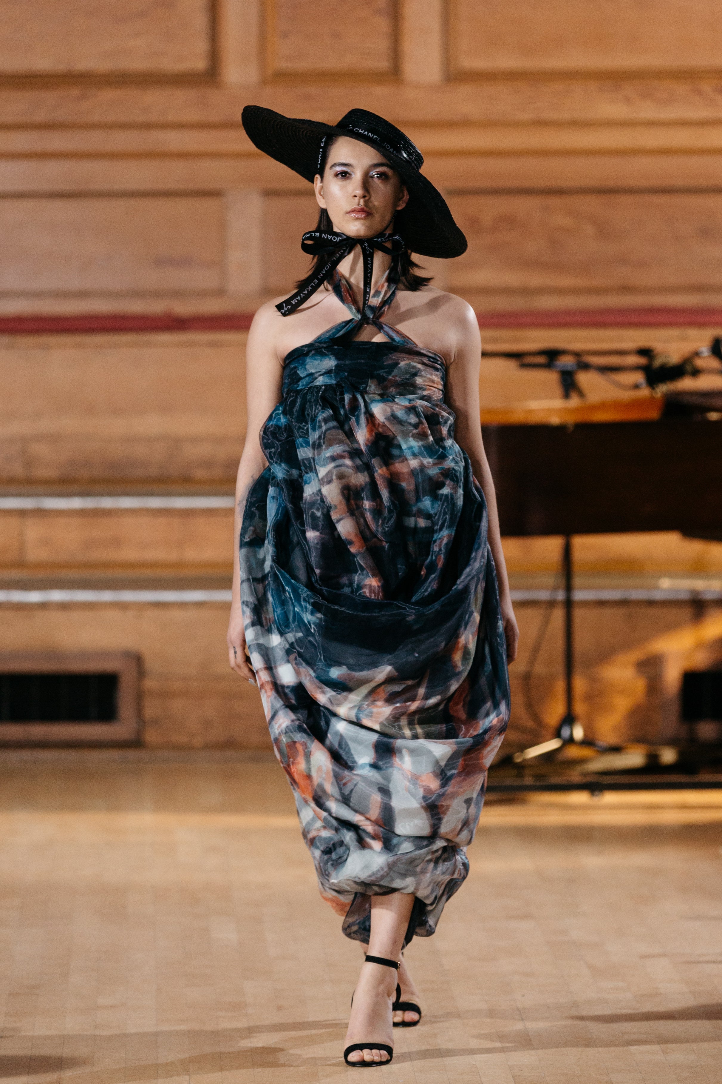 LIMITED EDITION PRINTED DRAPED DRESS/SKIRT
