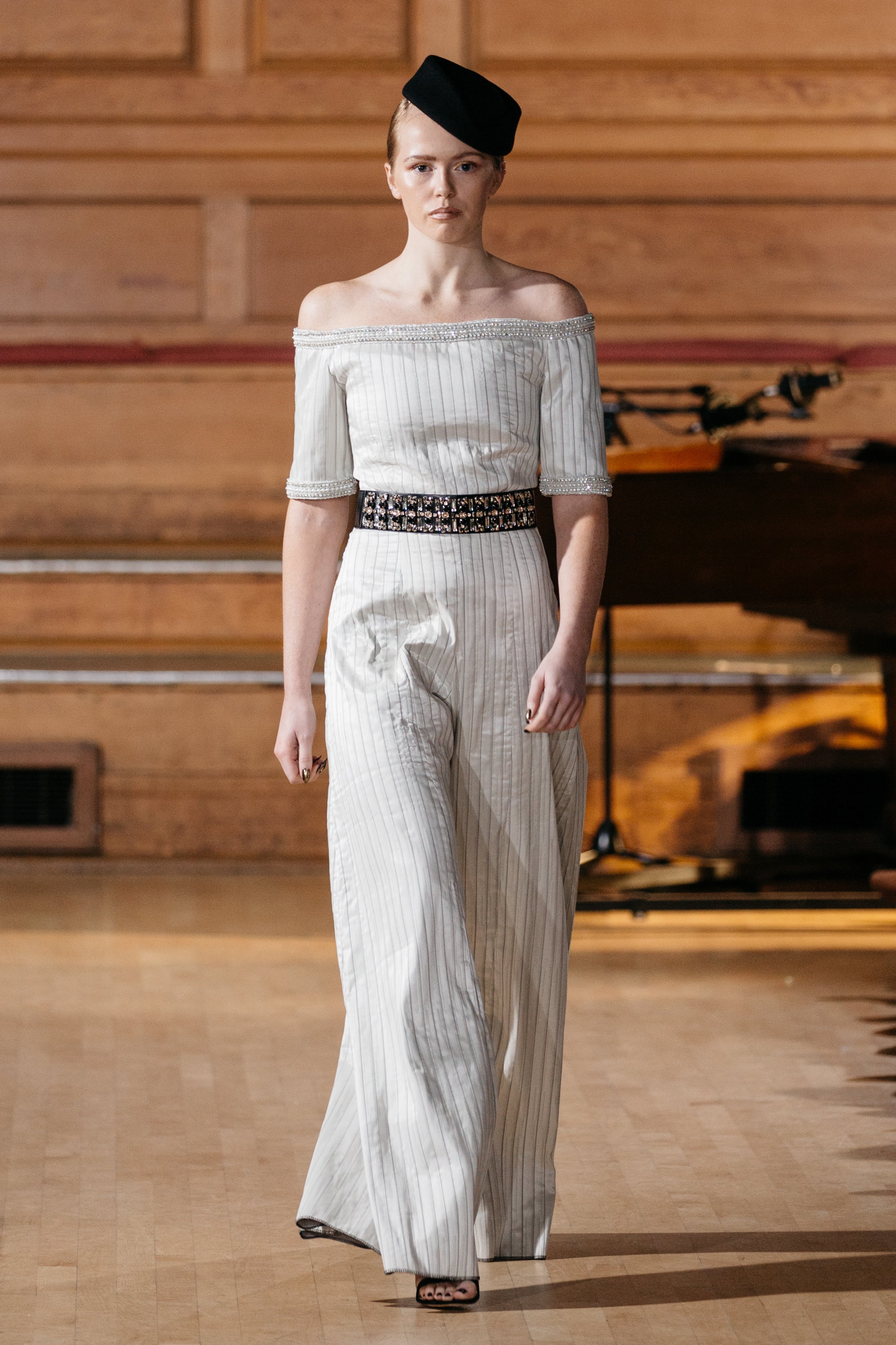 BARDOT HAND EMBELLISHED JUMPSUIT