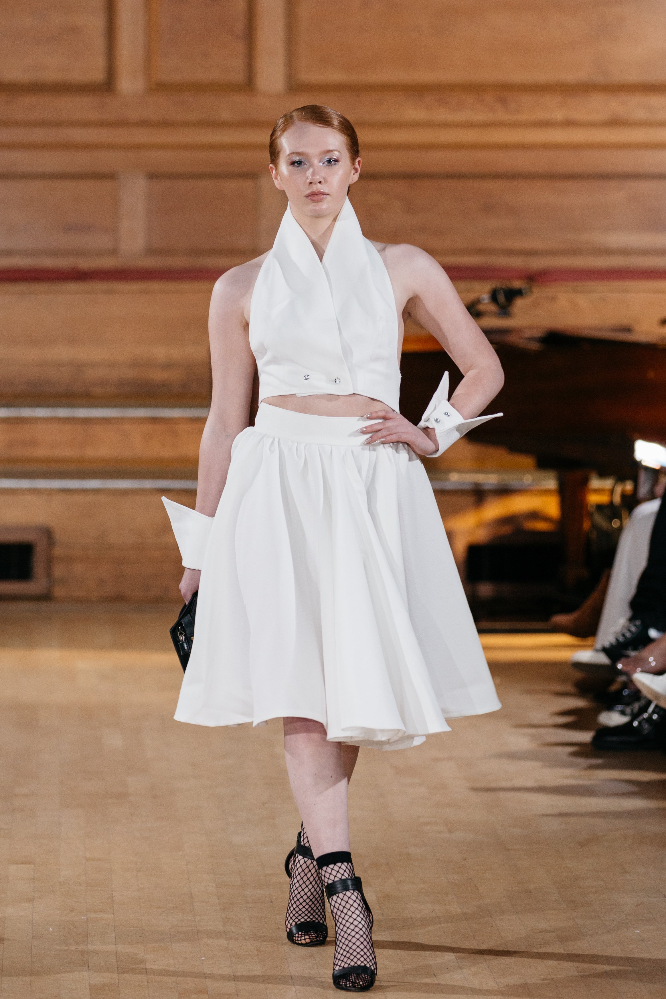 CLASSIC FULL SKIRT & OPEN BACK WAISTCOAT