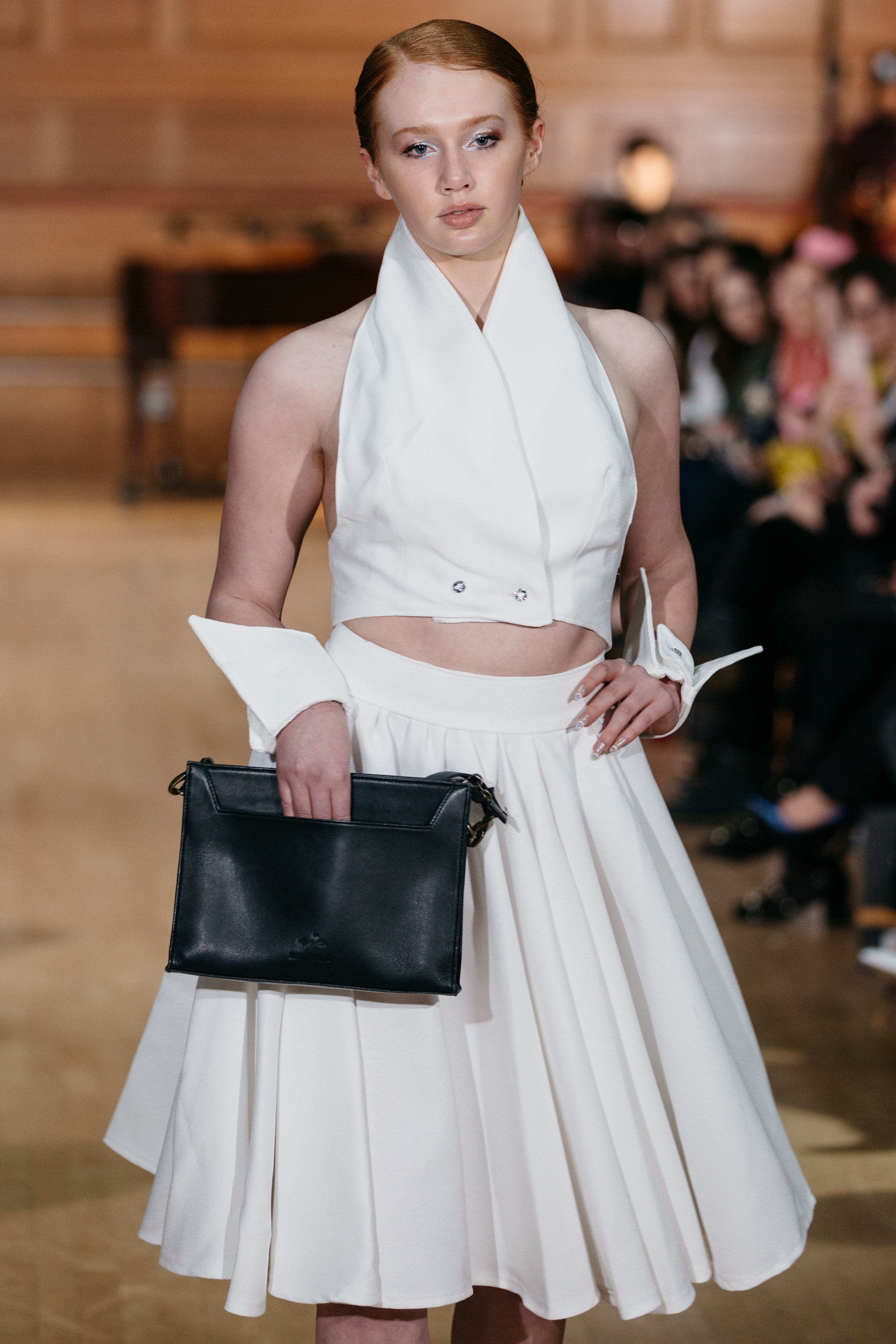 CLASSIC FULL SKIRT & OPEN BACK WAISTCOAT