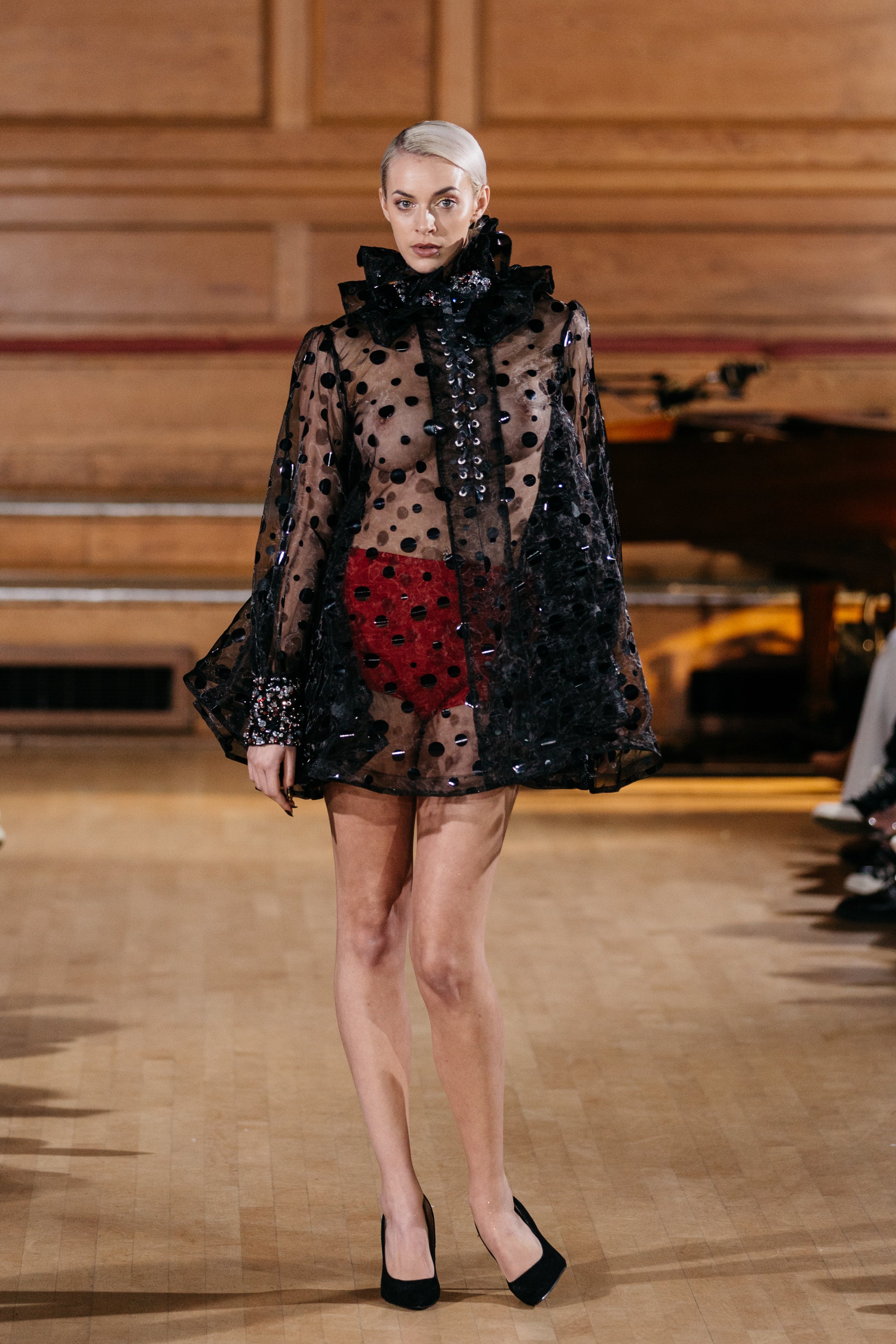 HAND EMBELLISHED CRYSTAL BAMBALINA DRESS