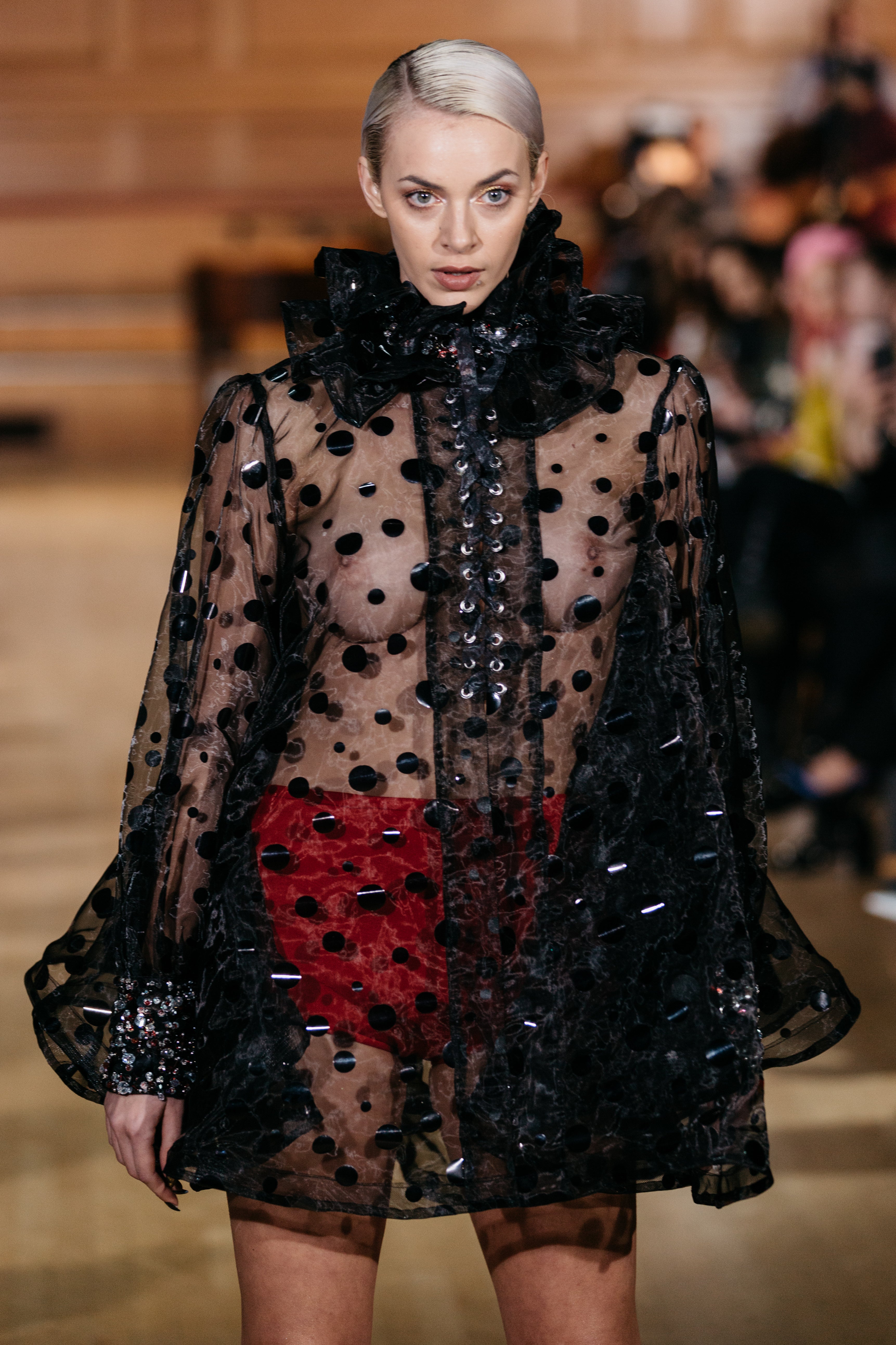 HAND EMBELLISHED CRYSTAL BAMBALINA DRESS