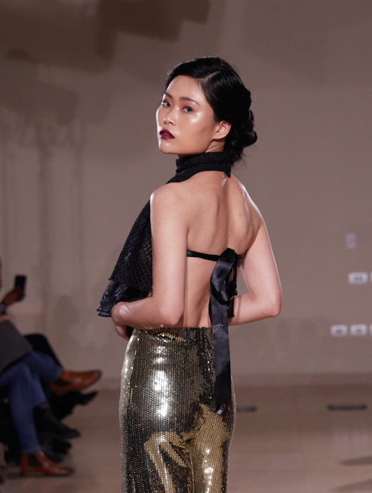 HALTER NECK OPEN BACK TOP