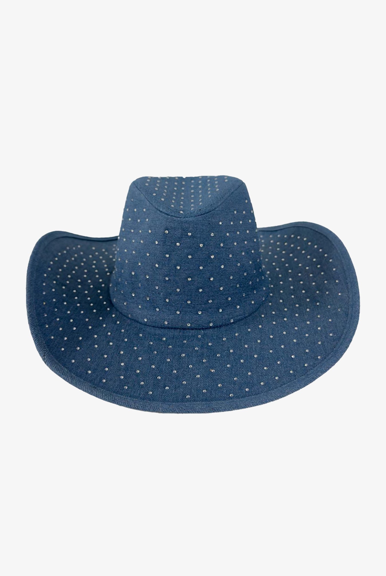 Embellished Denim Cowboy Hat