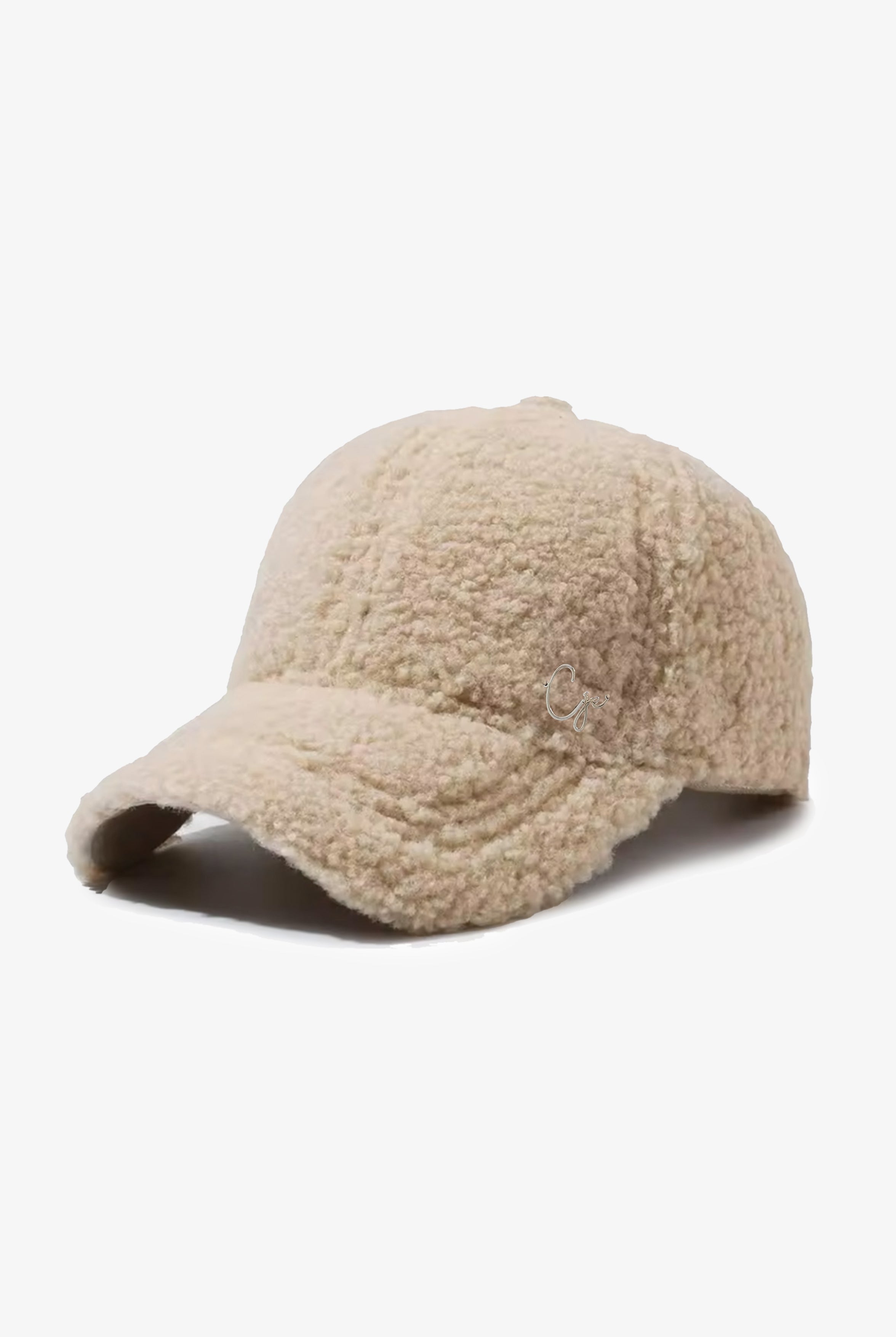 Cream Boucle Textured Cap