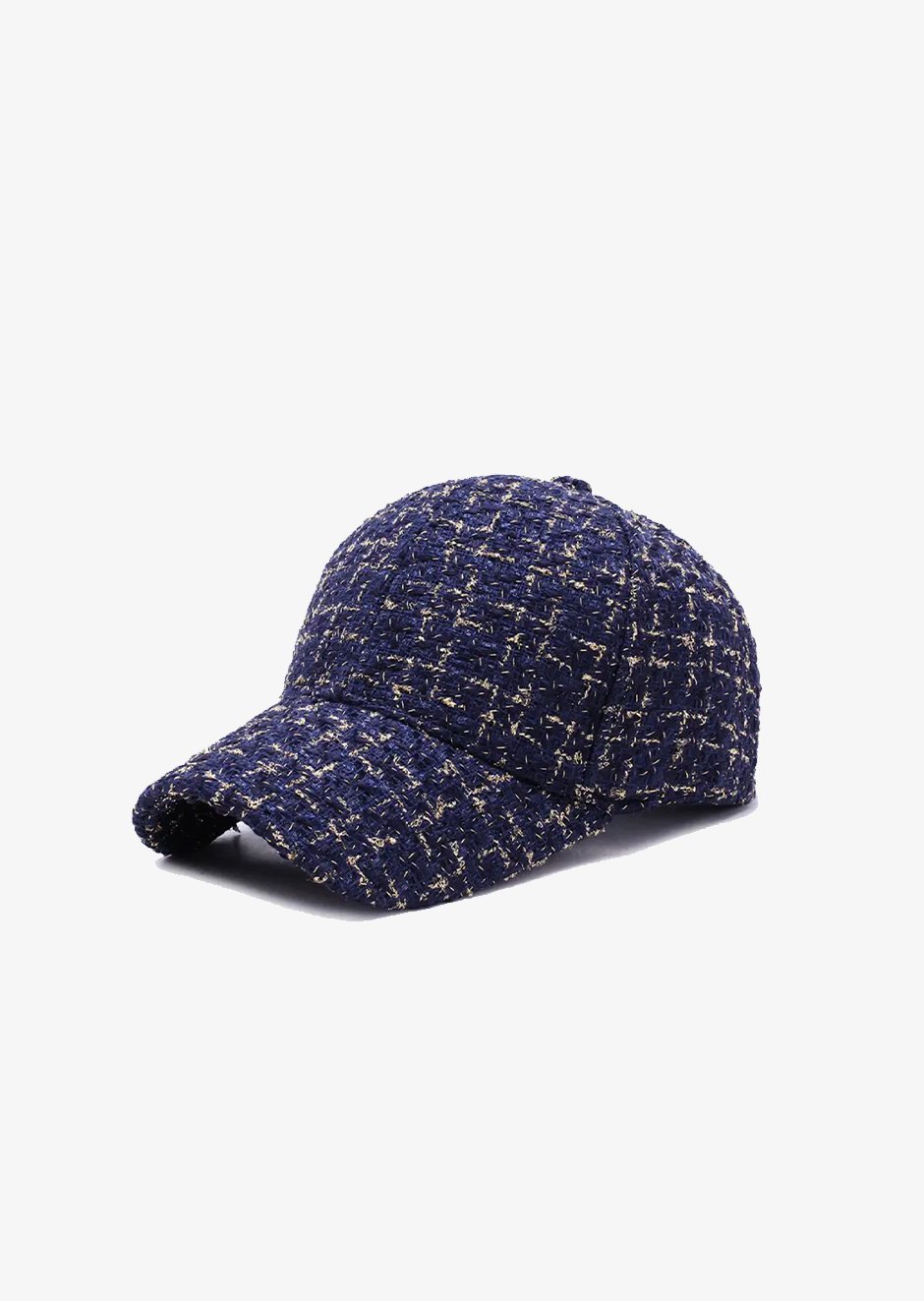 BLUE TWEED WOOL CAP