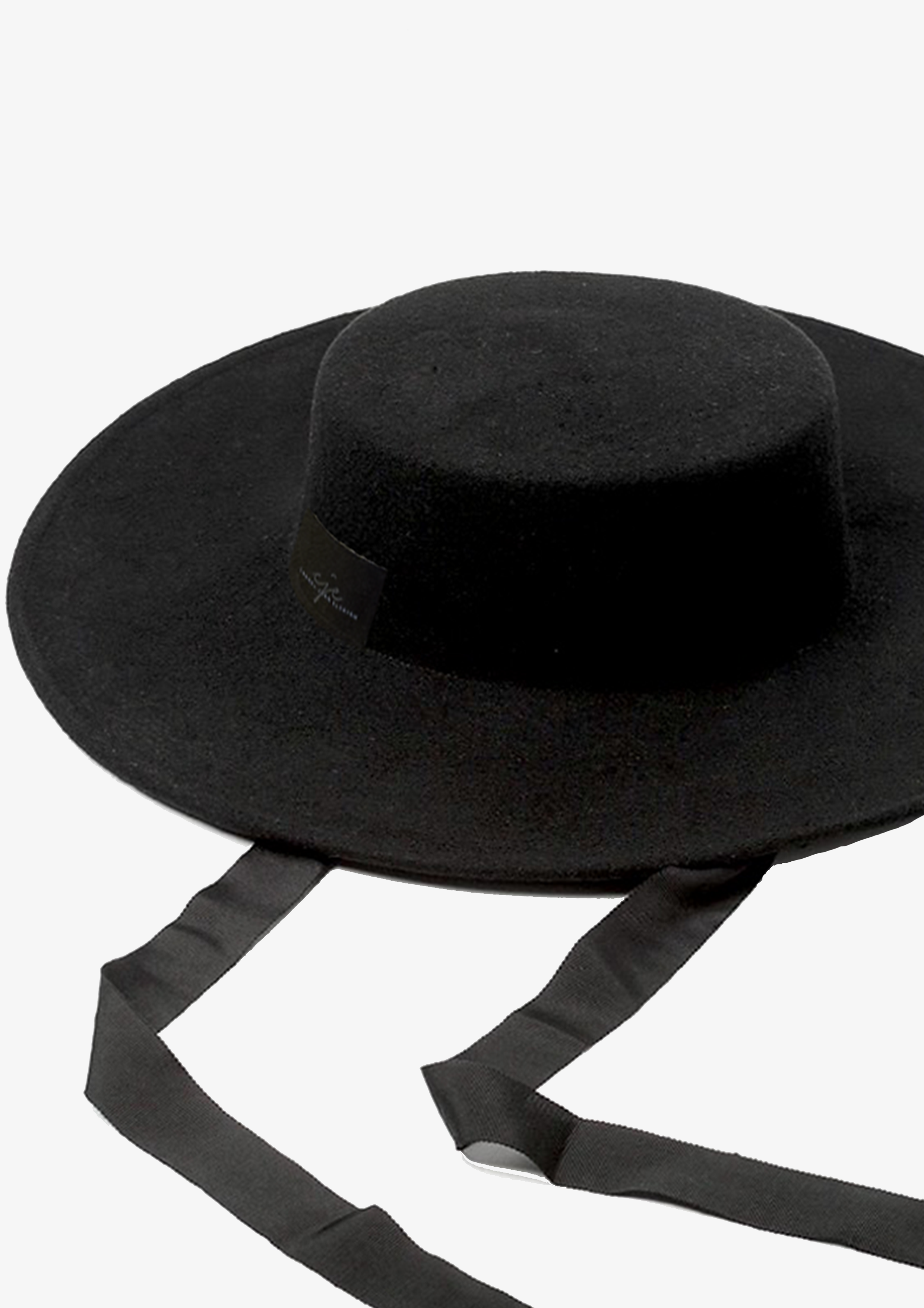 HANDMADE WIDE BRIM (11CM) WOOL BOATER HAT