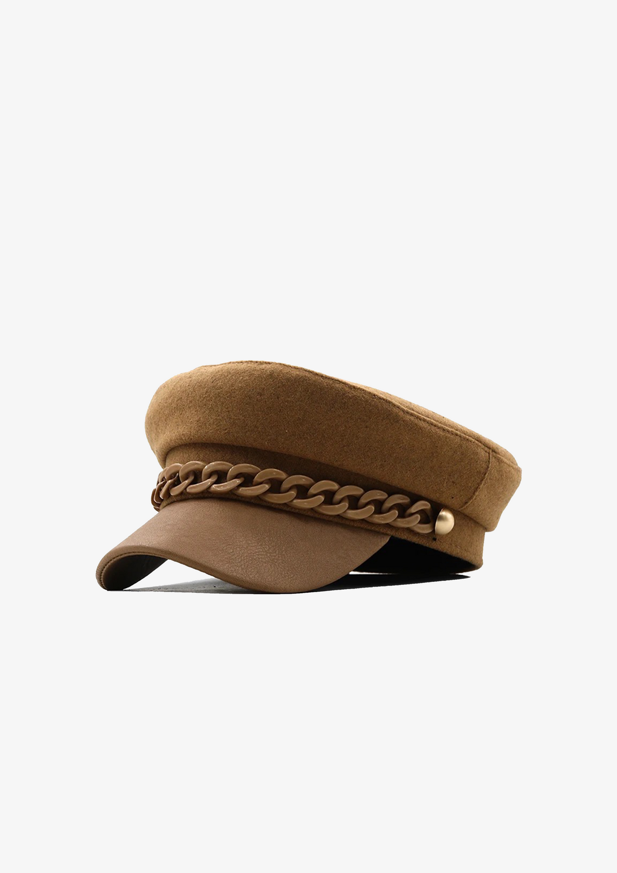 CAMEL CHAINED BAKER BOY HAT