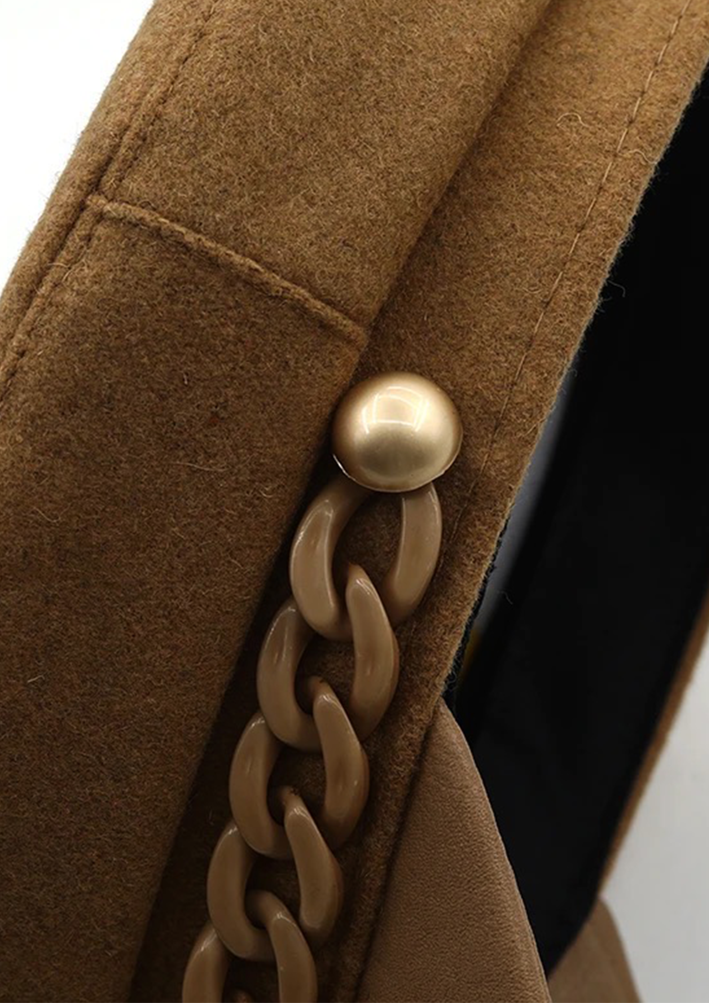 CAMEL CHAINED BAKER BOY HAT