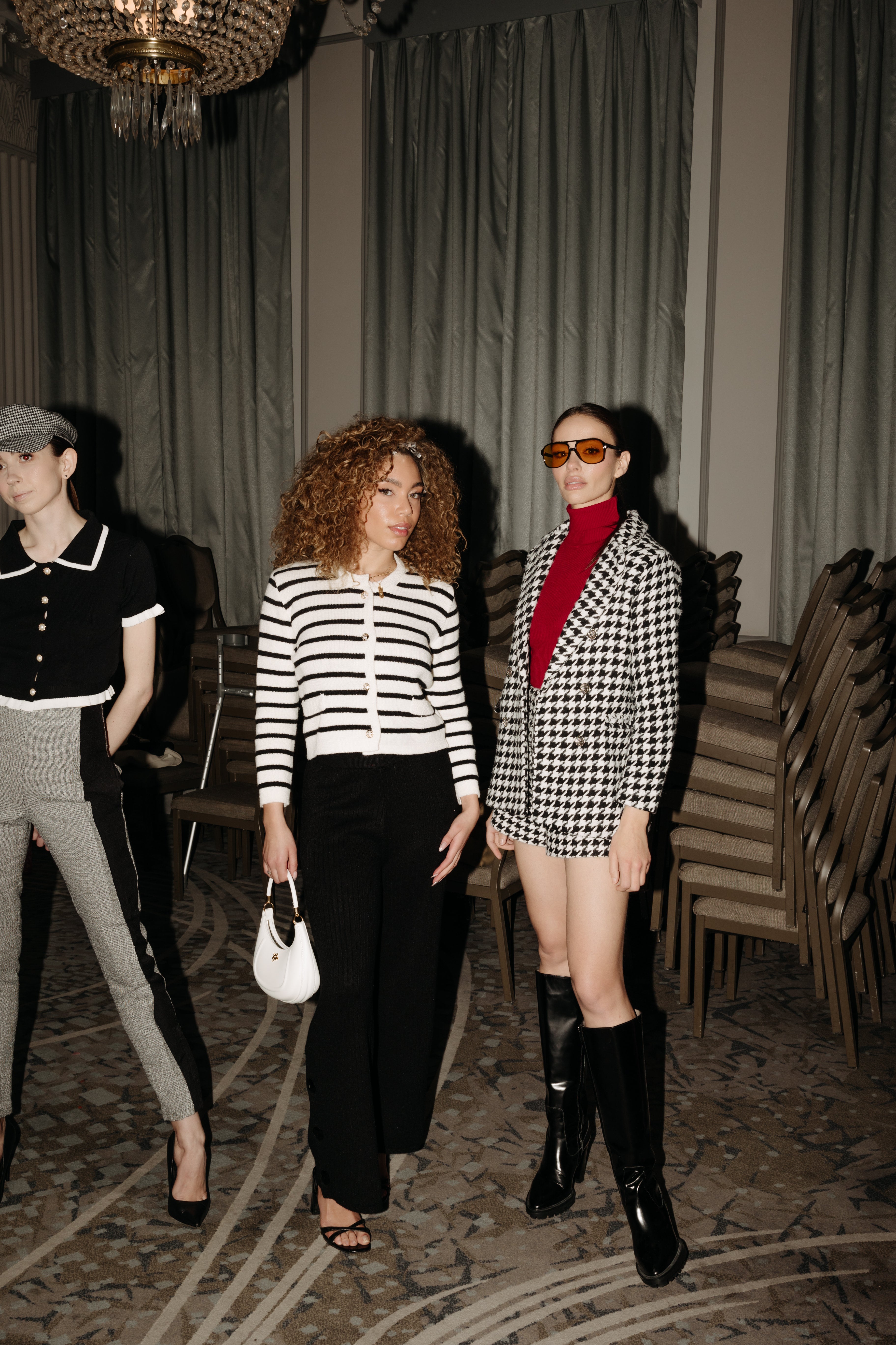 HOUNDSTOOTH WOOL JACKET