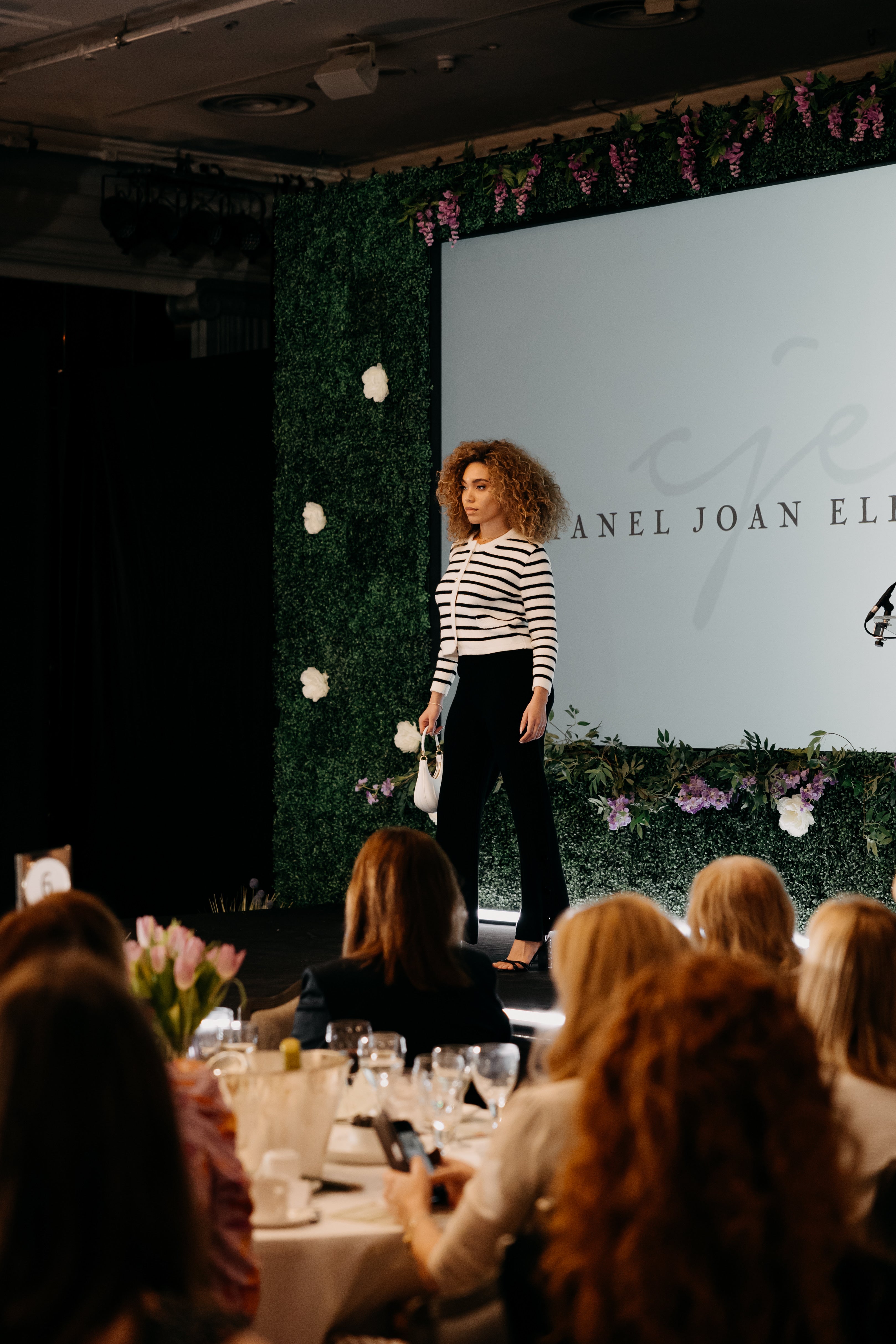 Wool Blend Knitted Striped Cardigan