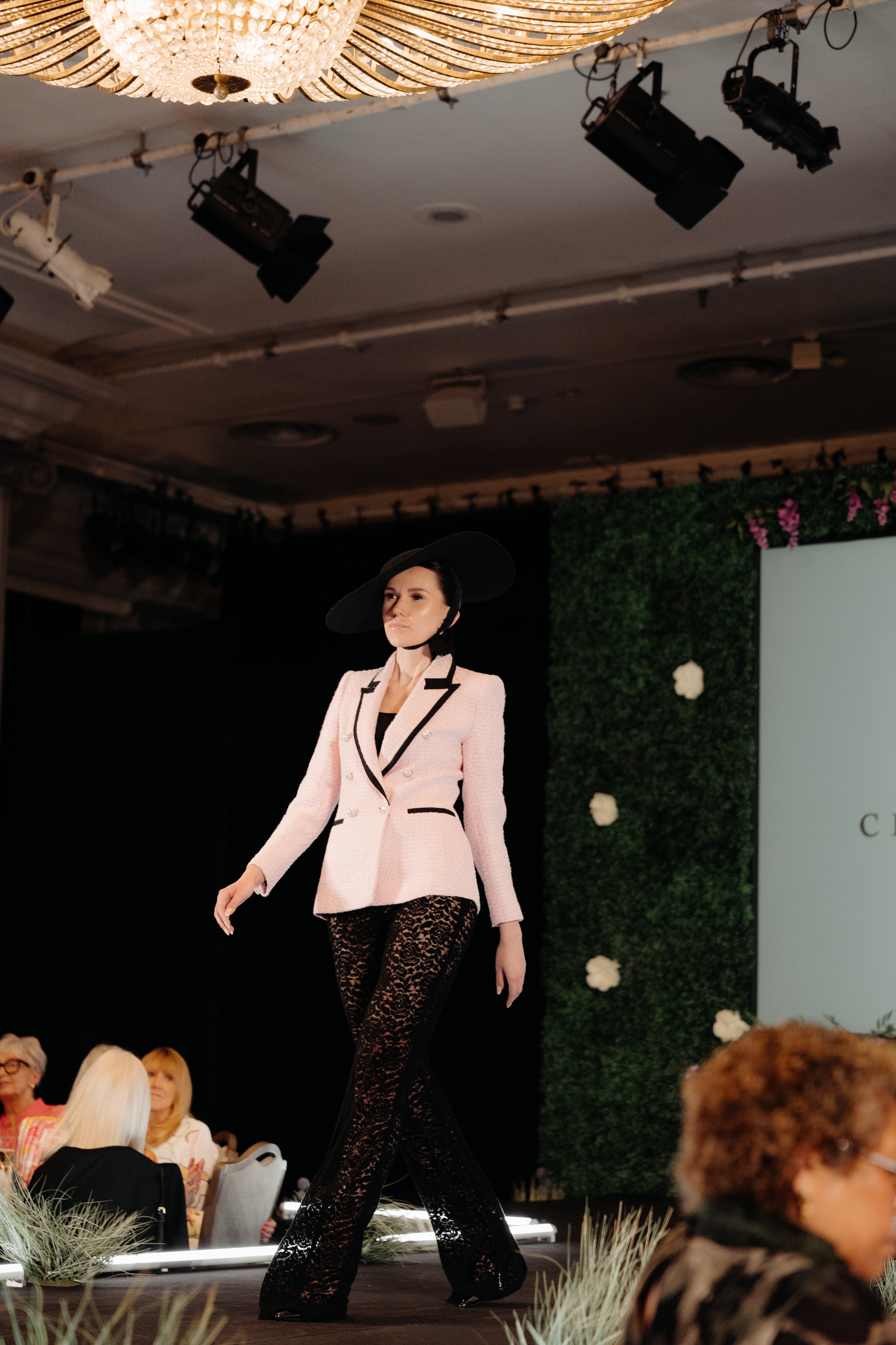 CONTRAST TRIM TWEED JACKET